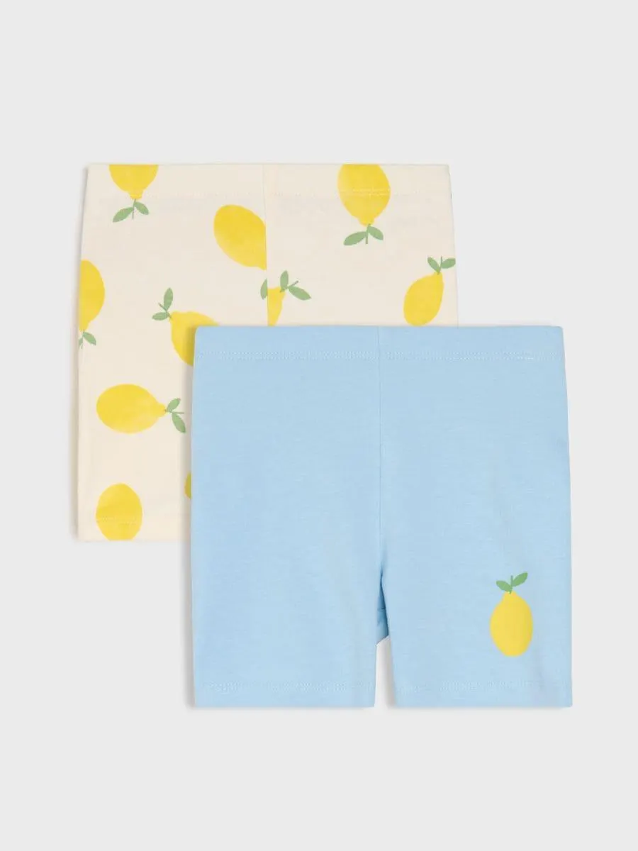 Pantaloni scurți tip biker, set de 2 bucăți