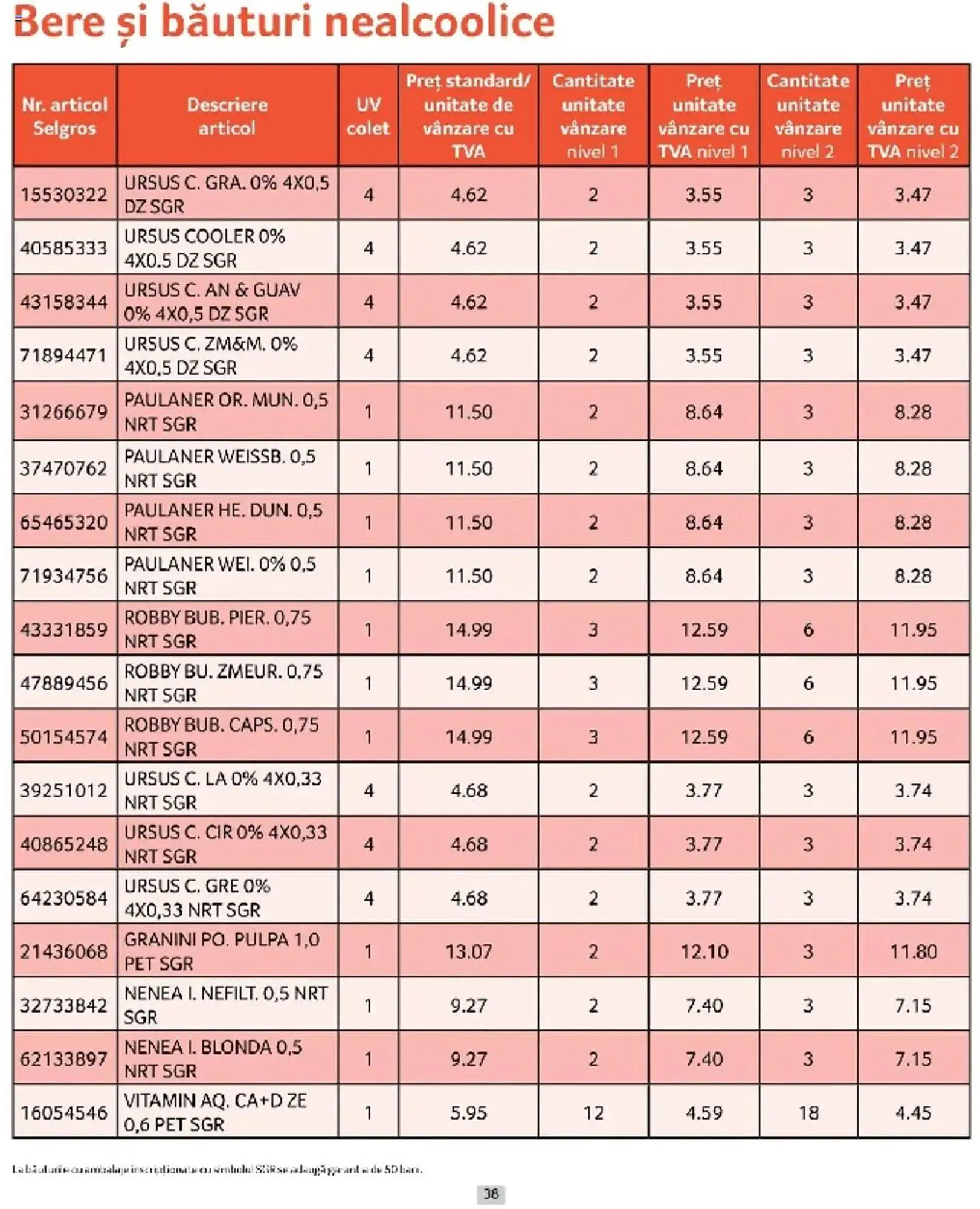 Catalog Catalog Selgros de la 1 martie până la 31 martie 2025 - Revista Pagina 38