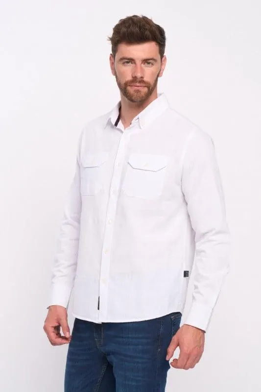 Lee Cooper - Camasa cu maneca lunga barbat regular cu buzunare