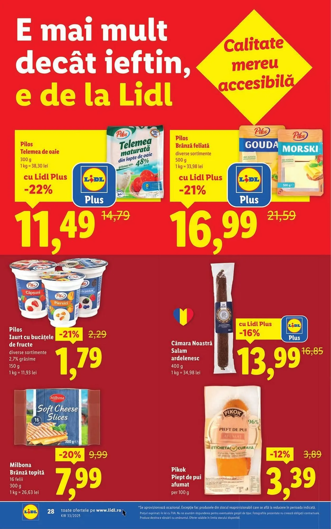 Catalog Catalog Lidl de la 11 august până la 17 august 2025 - Revista Pagina 28