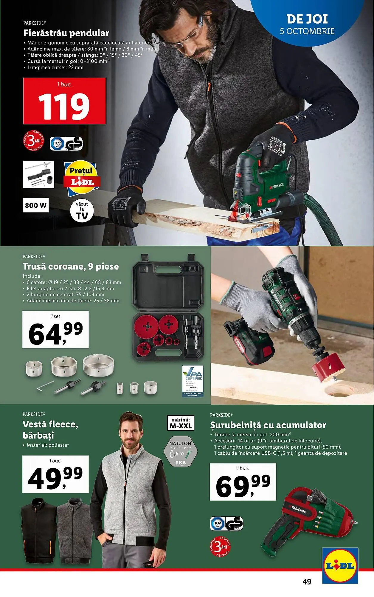 Catalog Lidl catalog de la 2 octombrie până la 8 octombrie 2023 - Revista Pagina 49