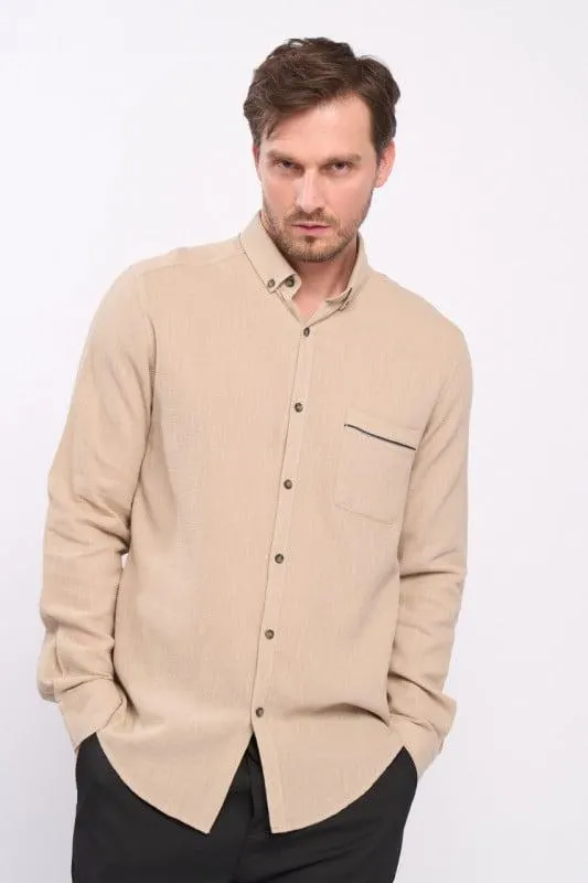 Manche Paris - Camasa barbat slim cu buzunar