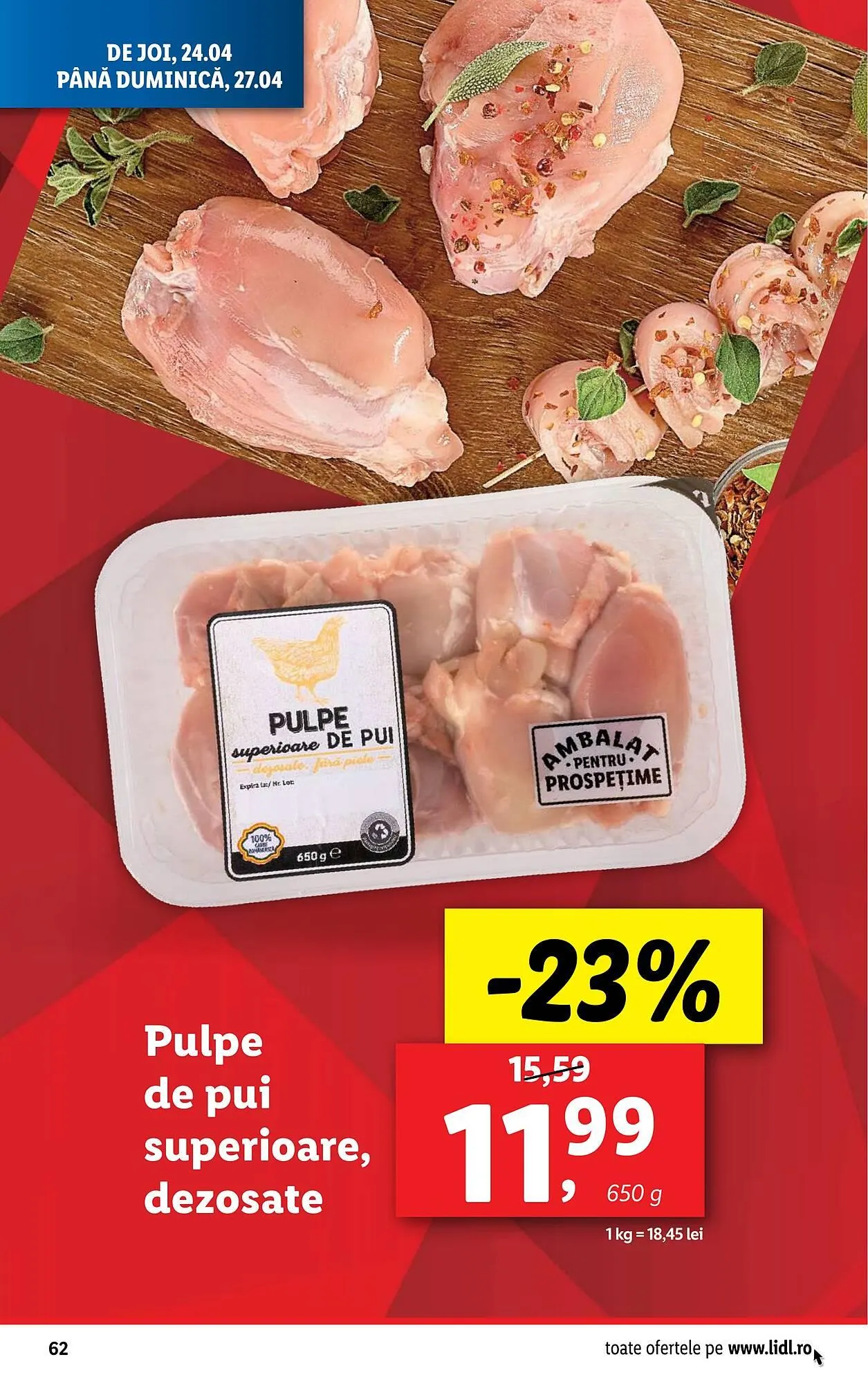 Catalog Catalog Lidl de la 22 aprilie până la 27 aprilie 2025 - Revista Pagina 62