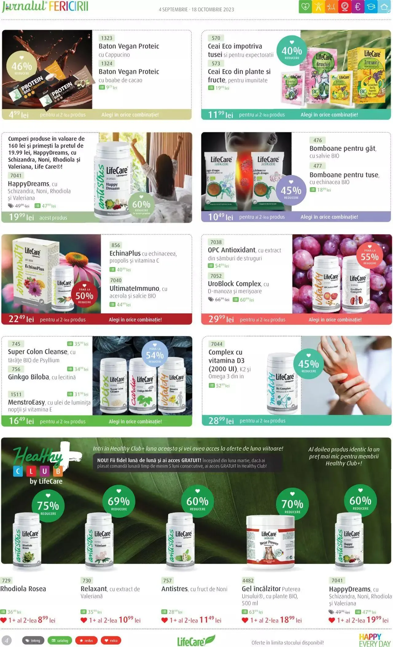 Catalog Life Care catalog - Jurnalul Fericirii Septembrie/Octombrie de la 4 septembrie până la 18 octombrie 2023 - Revista Pagina 4
