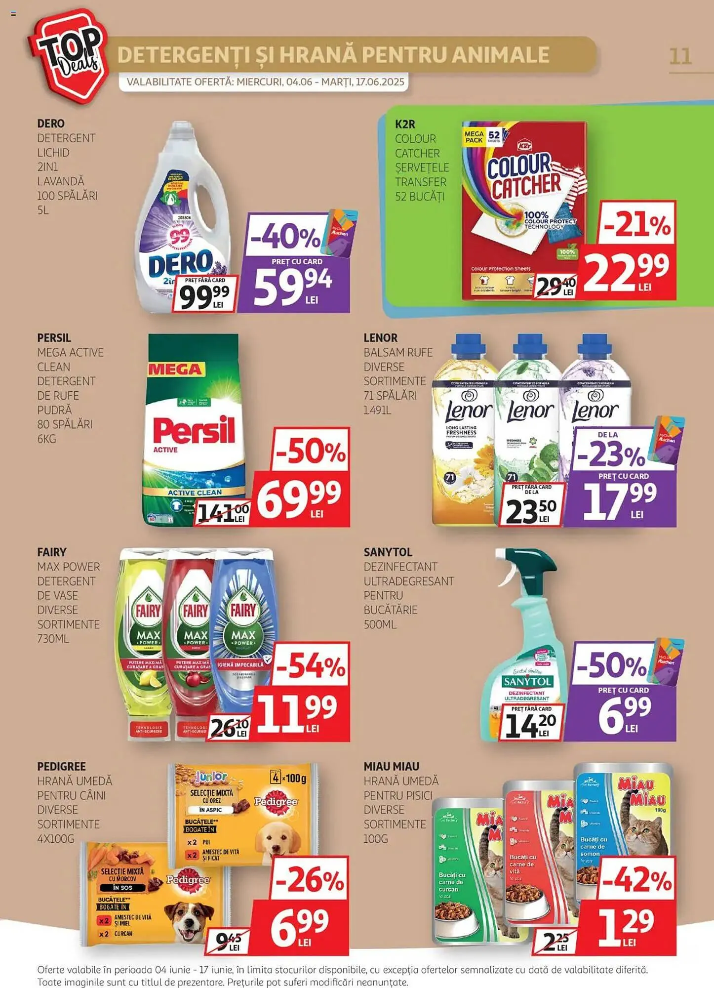 Catalog Catalog Auchan de la 4 iunie până la 17 iunie 2025 - Revista Pagina 11