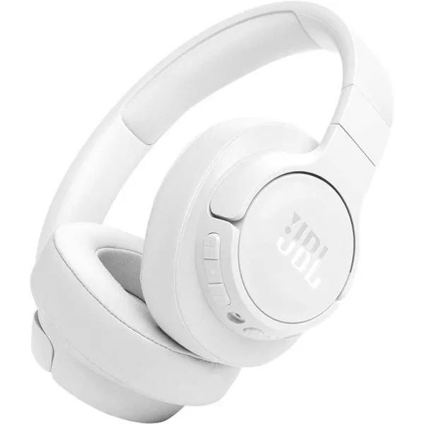 Casti JBL Tune 770NC, Bluetooth, On-ear, Microfon, Noise cancelling, alb