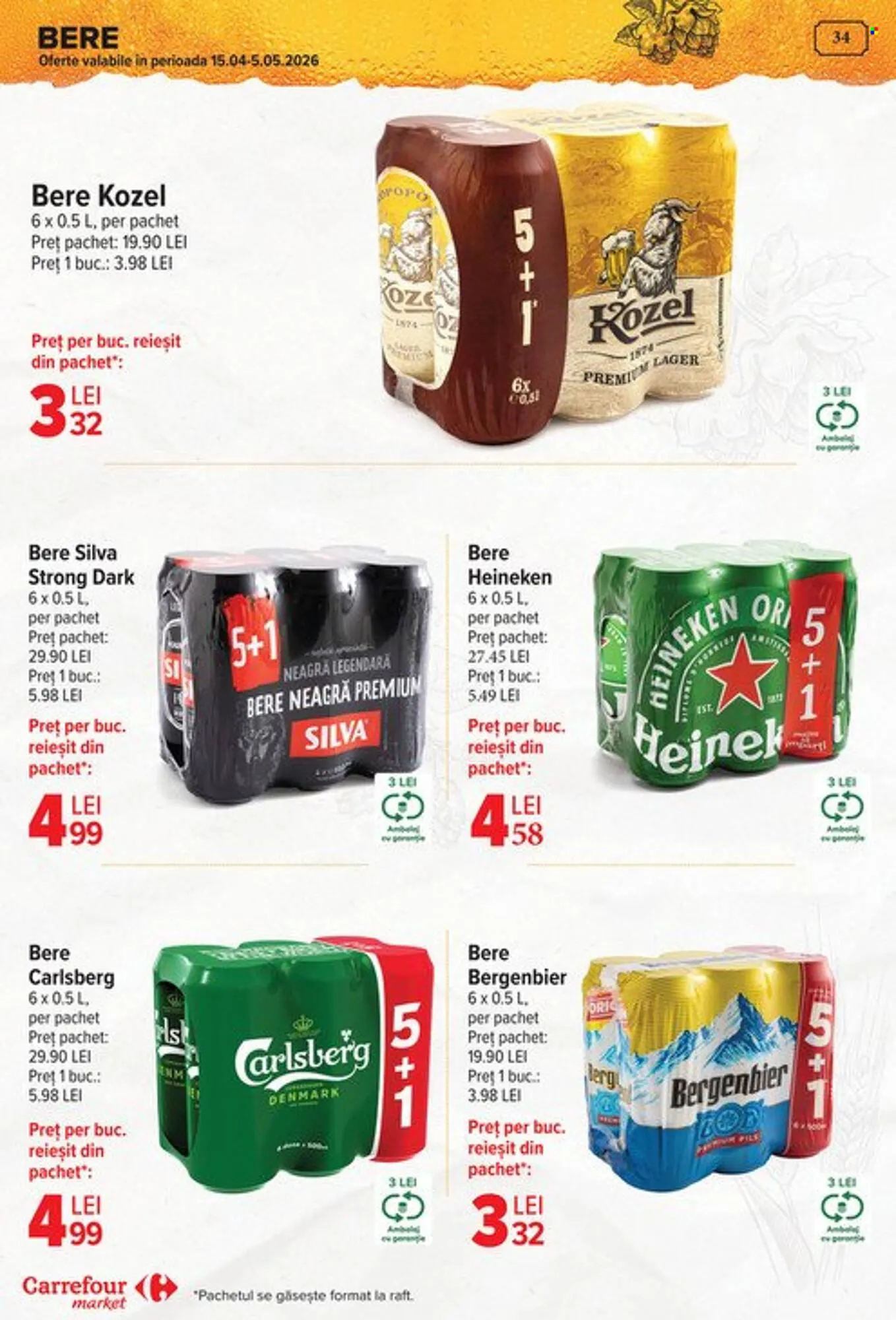 Catalog Catalog Carrefour Market de la 29 aprilie până la 5 mai 2026 - Revista Pagina 34