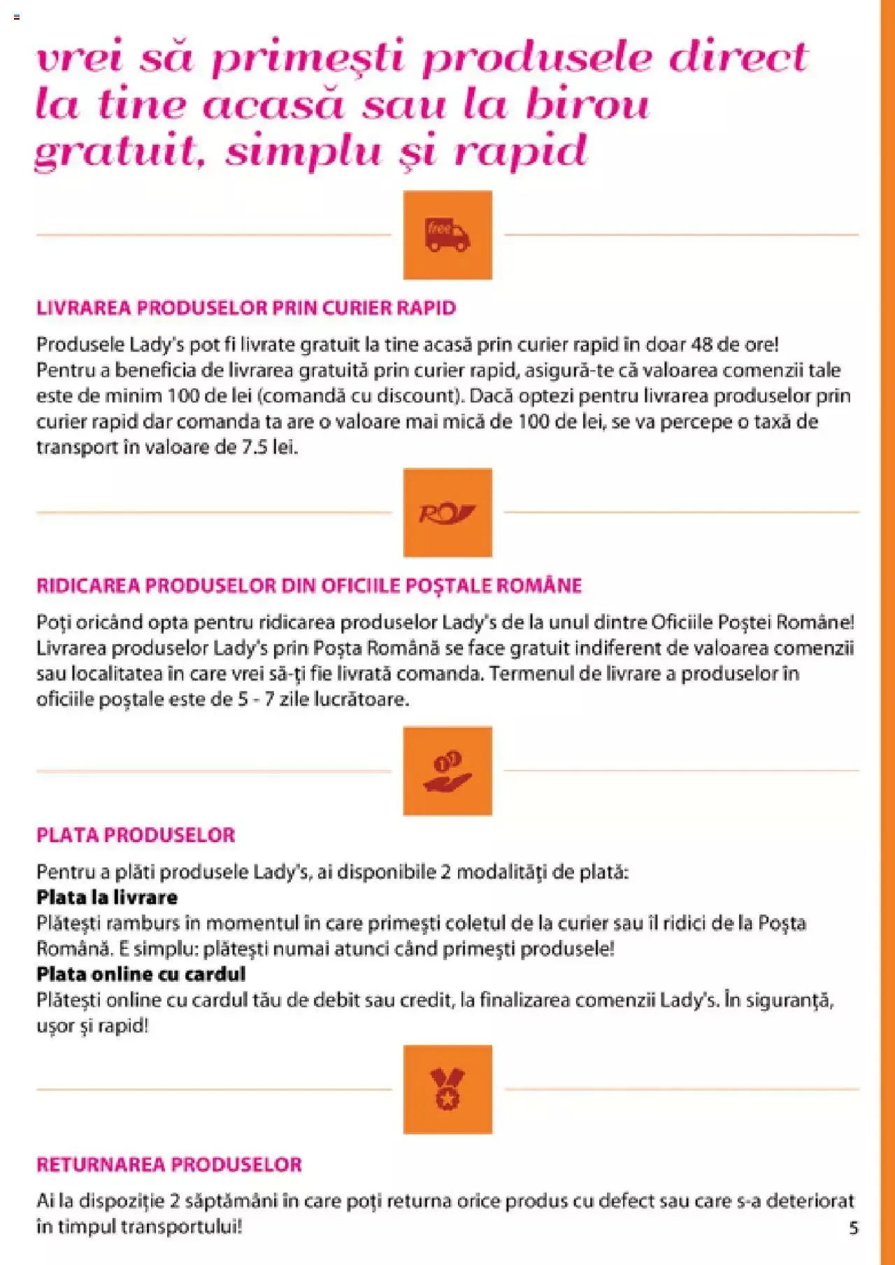 Catalog Lady’s catalog - Manual de la 17 aprilie până la 31 decembrie 2024 - Revista Pagina 5