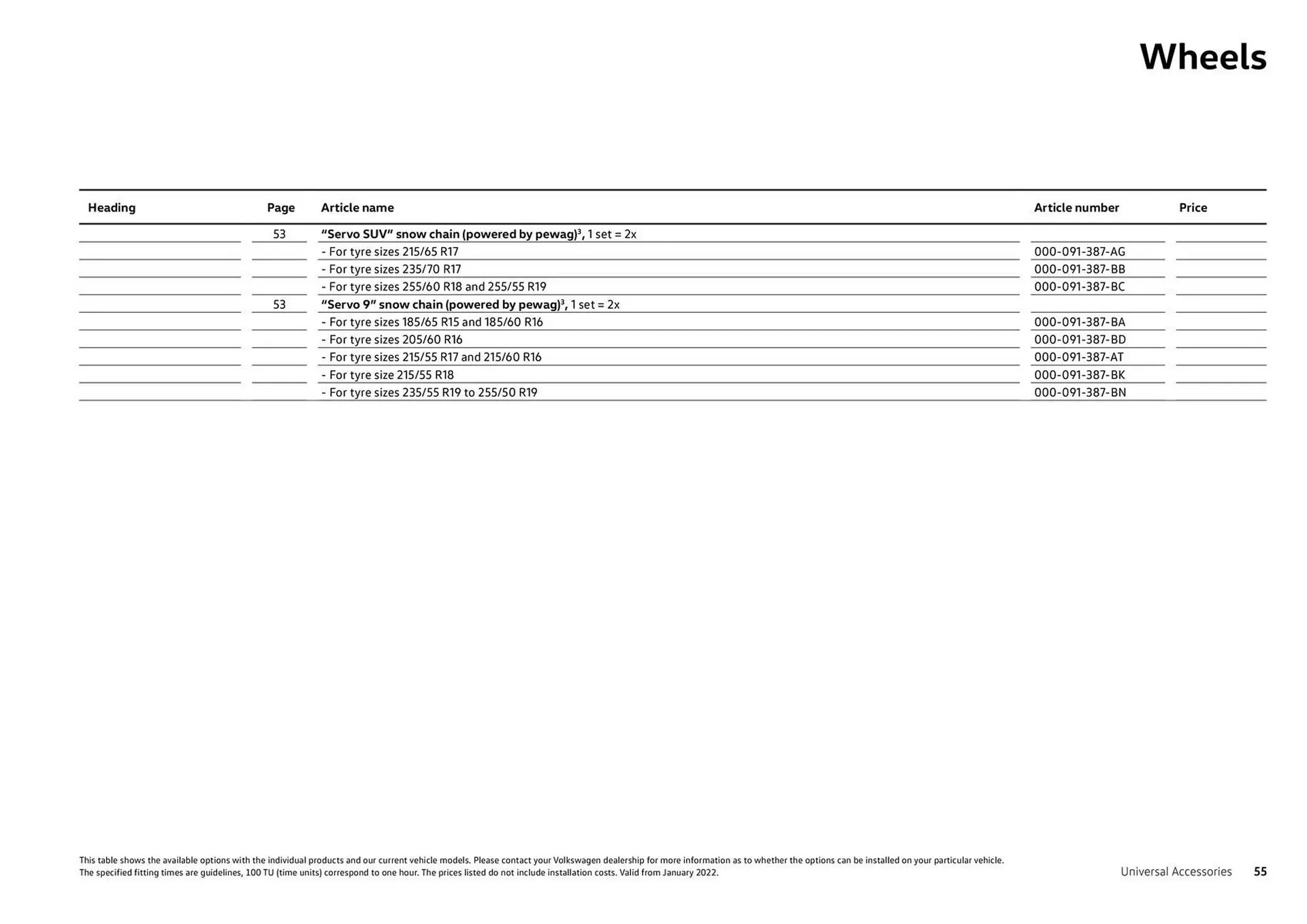 Catalog Volkswagen catalog de la 7 august până la 31 decembrie 2023 - Revista Pagina 55