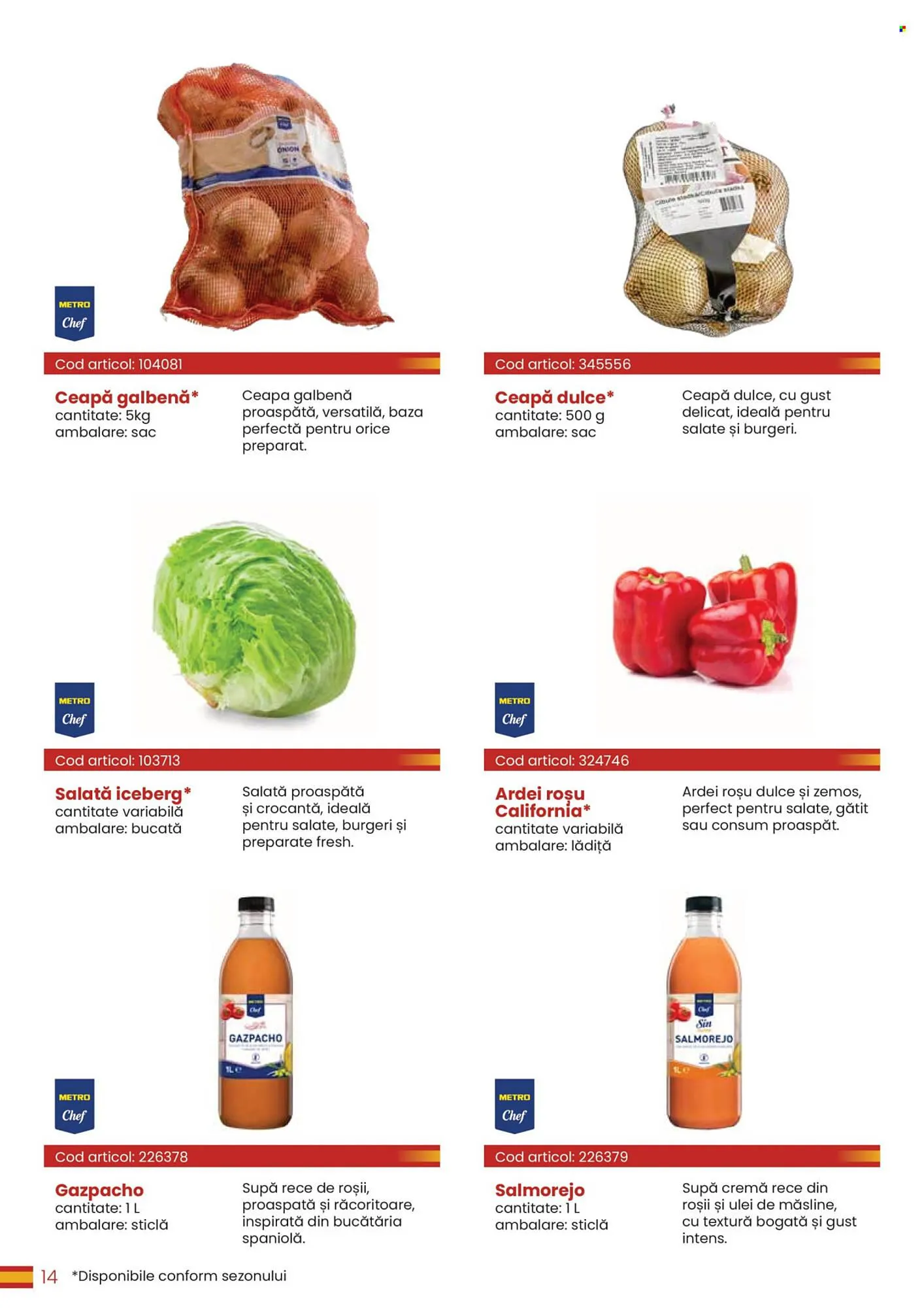 Catalog Catalog Metro de la 30 martie până la 31 decembrie 2026 - Revista Pagina 14