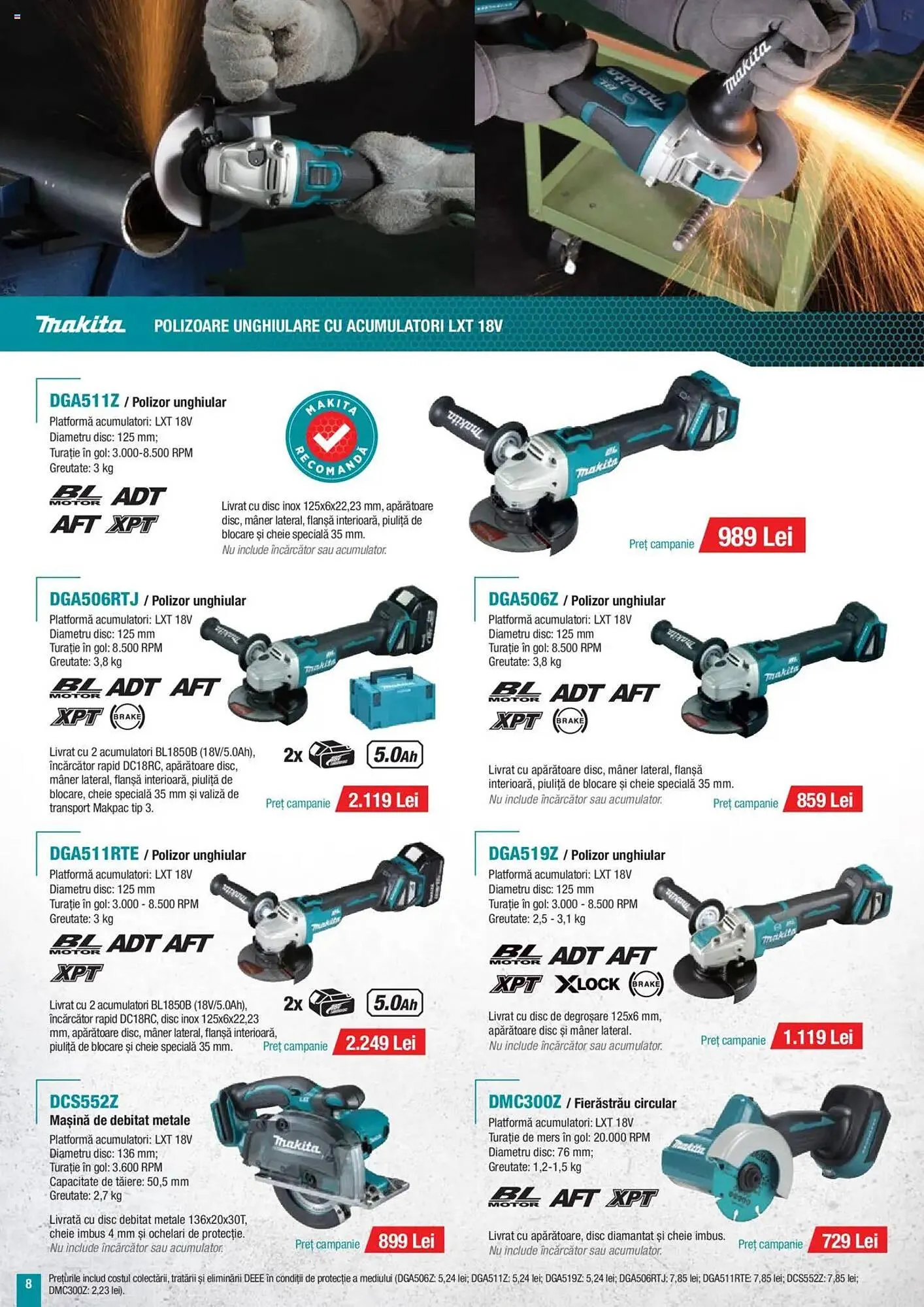 Catalog Catalog Makita de la 8 ianuarie până la 31 martie 2025 - Revista Pagina 8