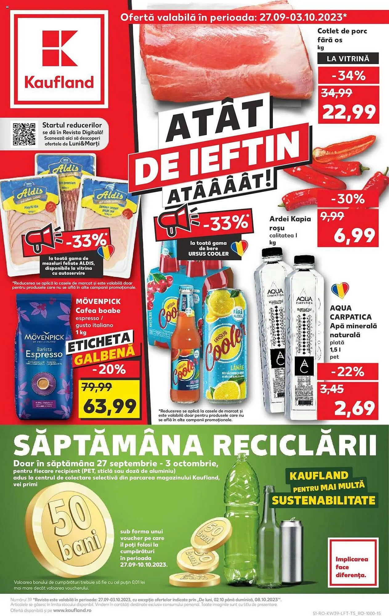 Catalog Kaufland catalog de la 27 septembrie până la 3 octombrie 2023 - Revista Pagina 1