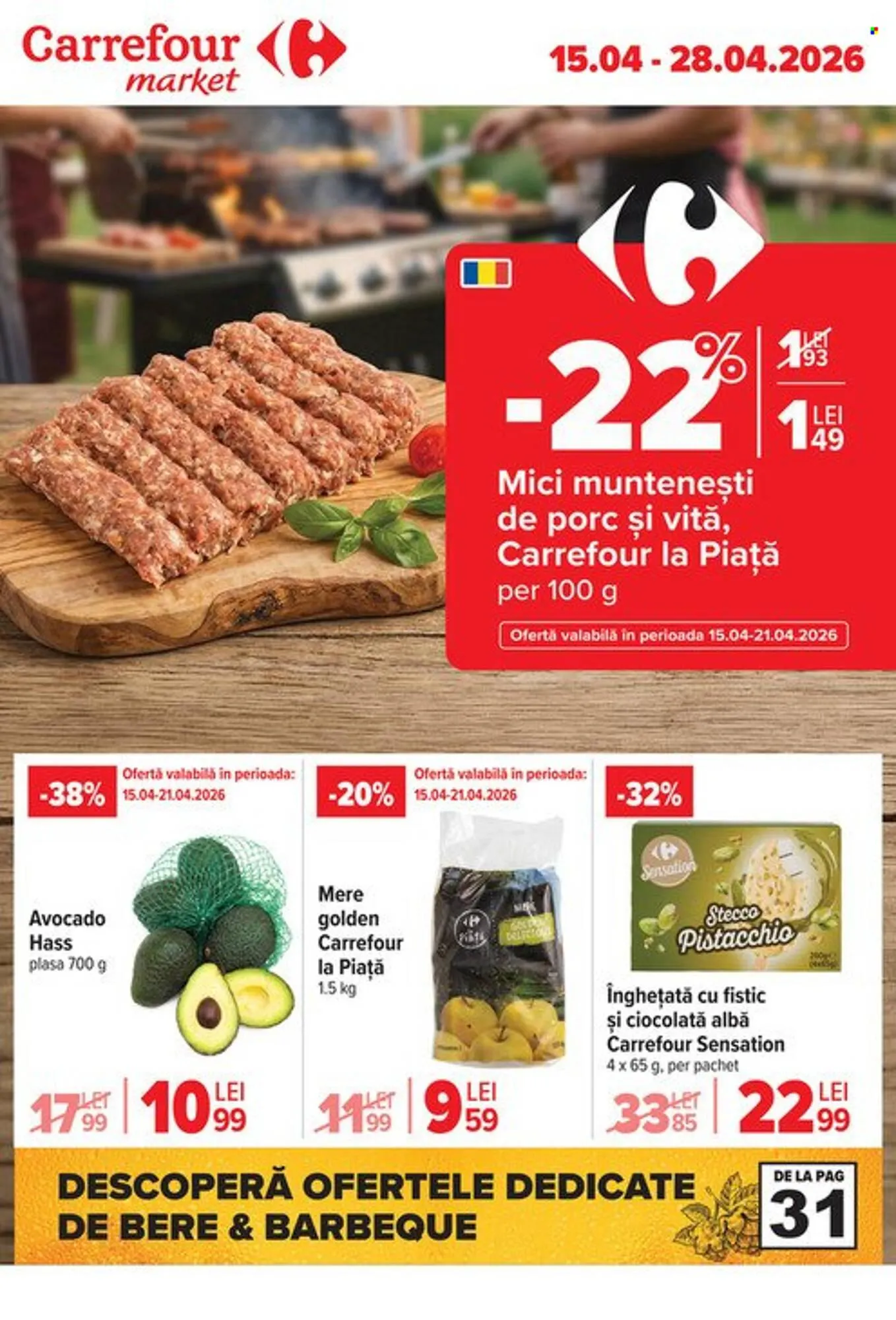 Catalog Catalog Carrefour Market de la 15 aprilie până la 28 aprilie 2026 - Revista Pagina 1