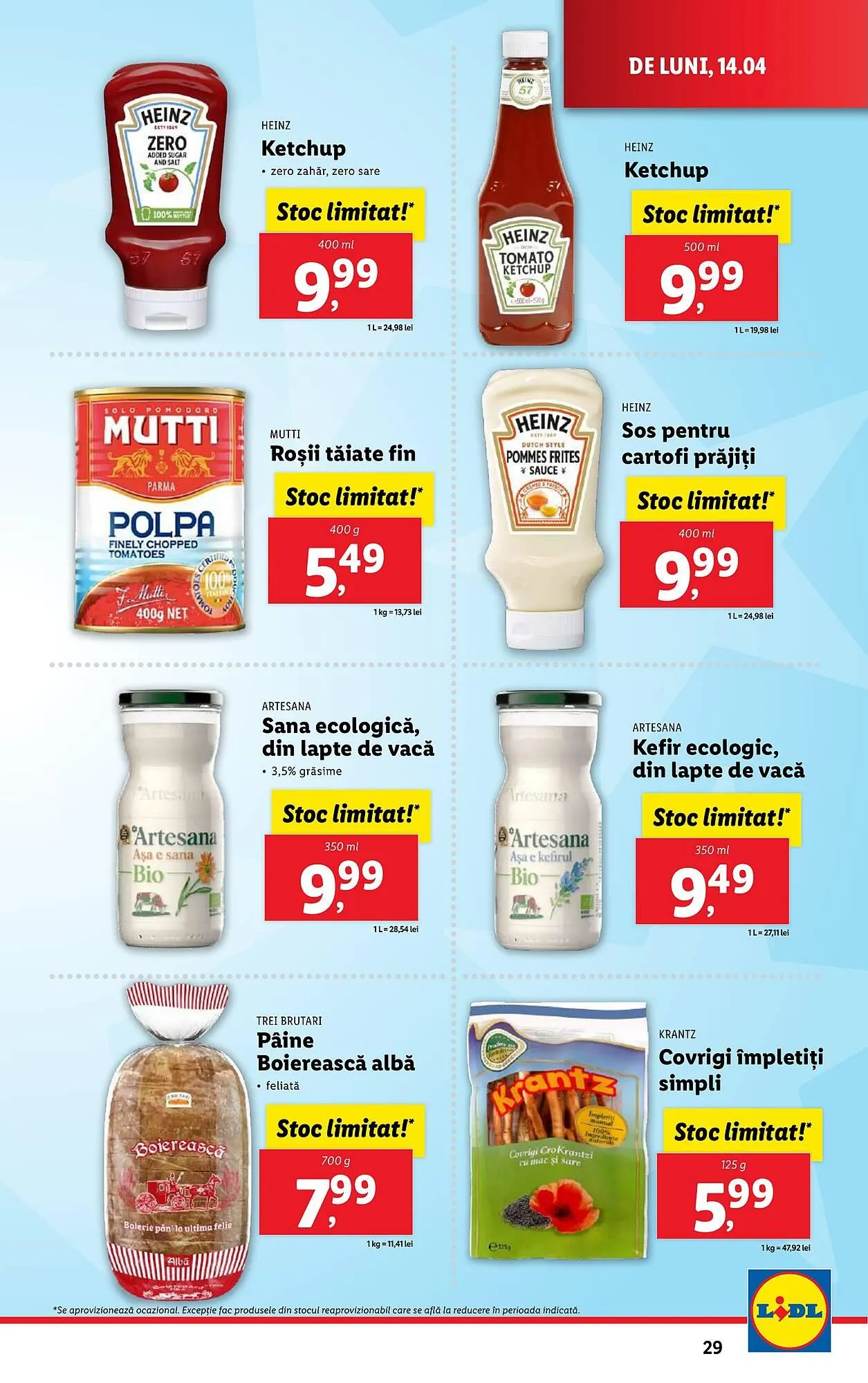 Catalog Catalog Lidl de la 14 aprilie până la 19 aprilie 2025 - Revista Pagina 29