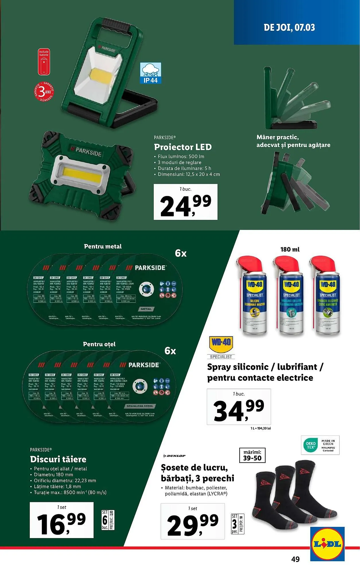 Catalog Lidl catalog de la 4 martie până la 10 martie 2024 - Revista Pagina 49