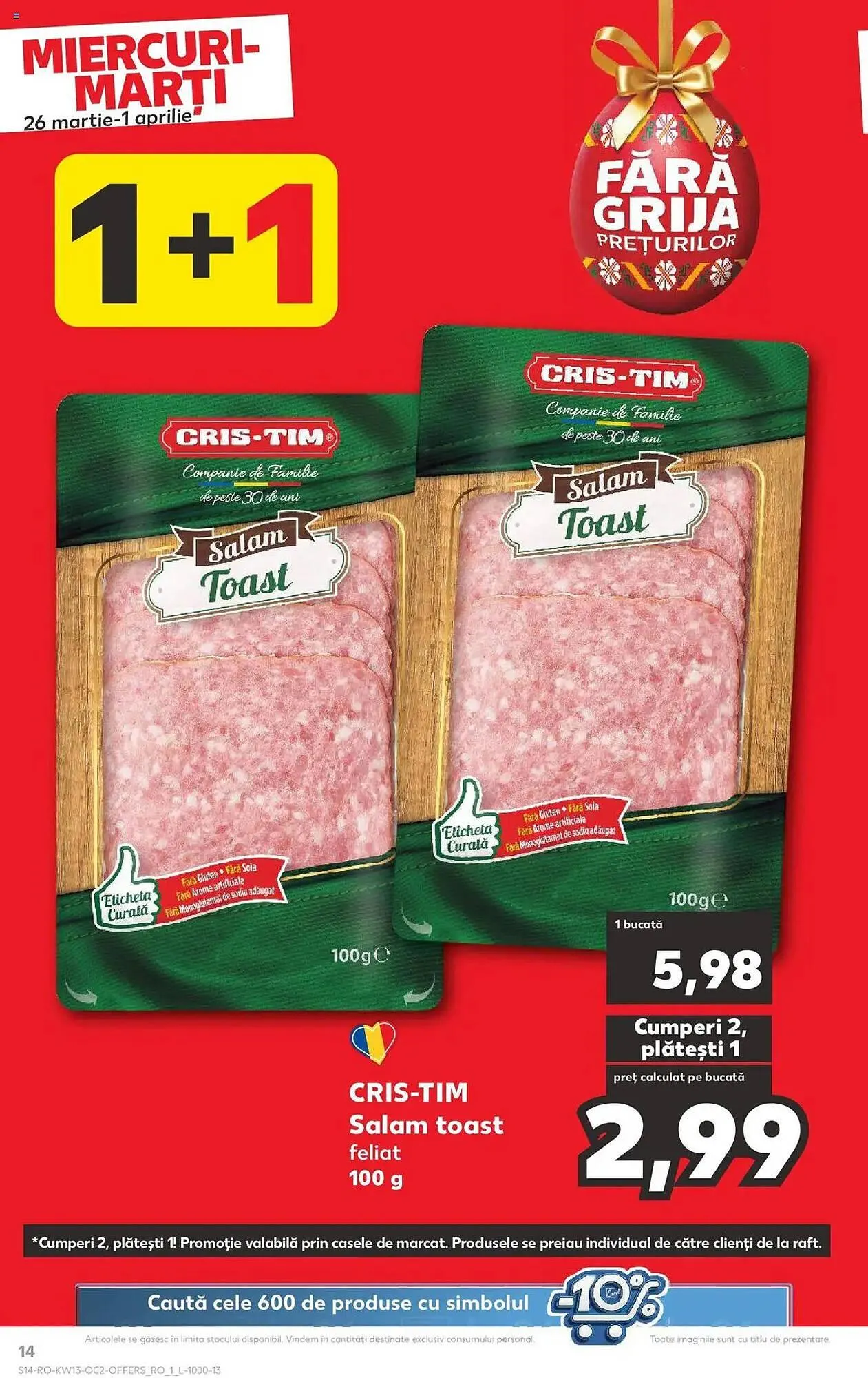 Catalog Catalog Kaufland de la 26 martie până la 1 aprilie 2025 - Revista Pagina 14