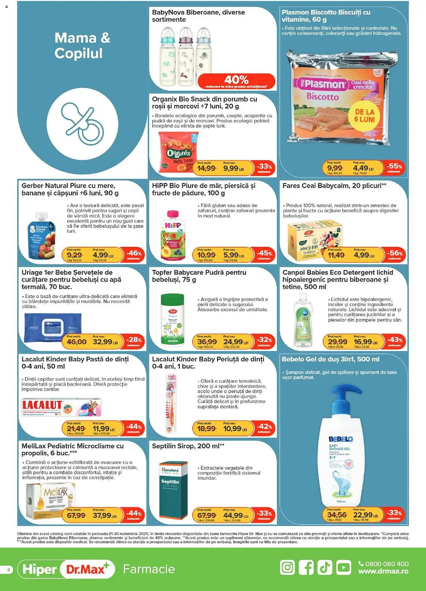 Catalog Catalog Dr.Max de la 31 octombrie până la 30 noiembrie 2025 - Revista Pagina 4