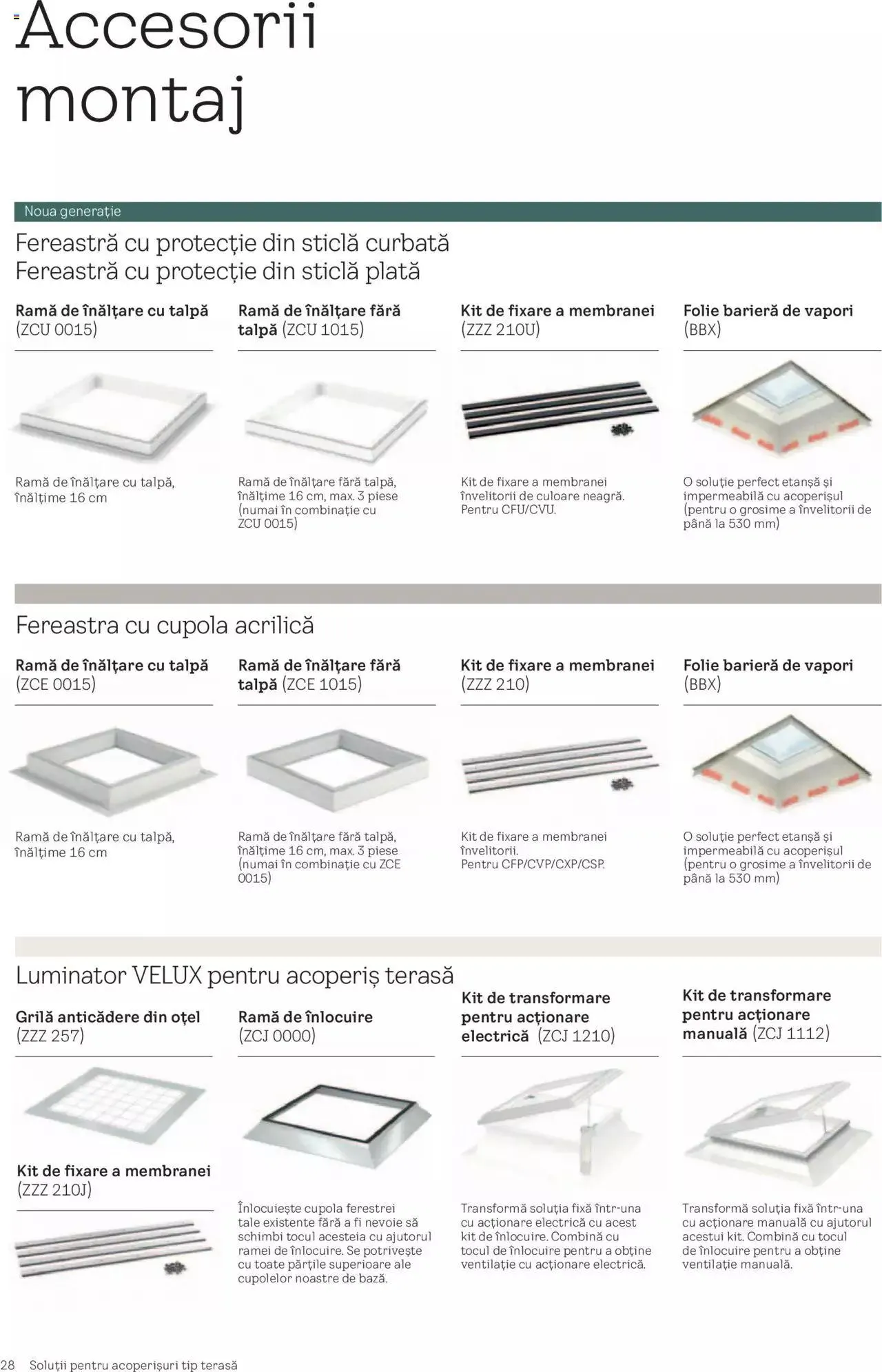 Catalog Velux catalog - Noua Generație De Ferestre Velux Pentru Acoperiș Terasă de la 1 septembrie până la 31 decembrie 2023 - Revista Pagina 28