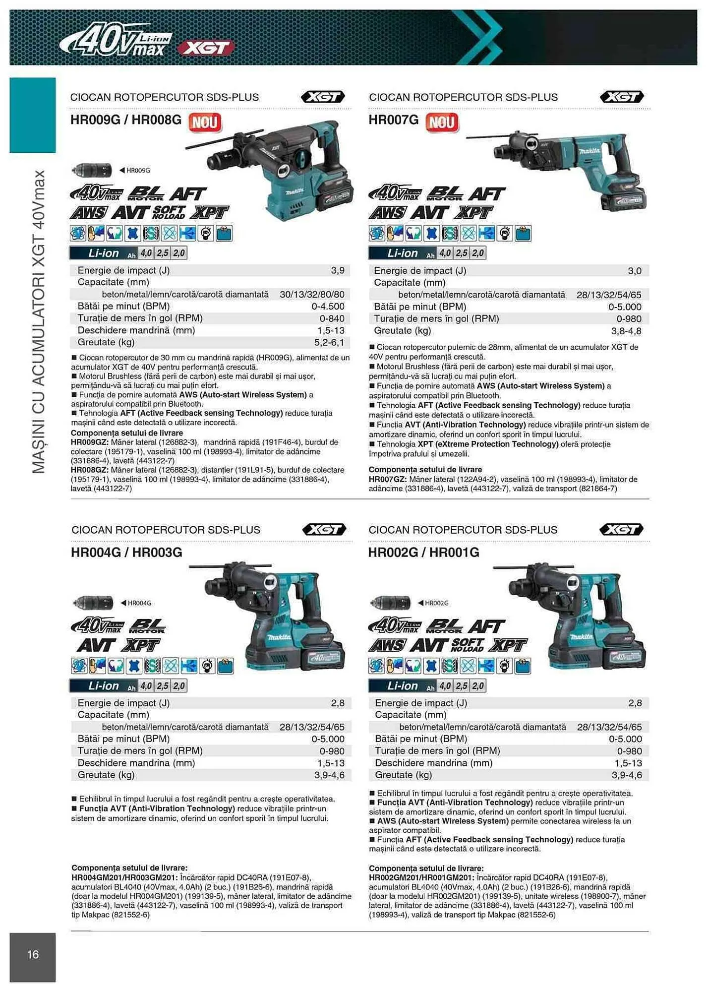 Catalog Makita catalog de la 1 ianuarie până la 31 decembrie 2023 - Revista Pagina 16