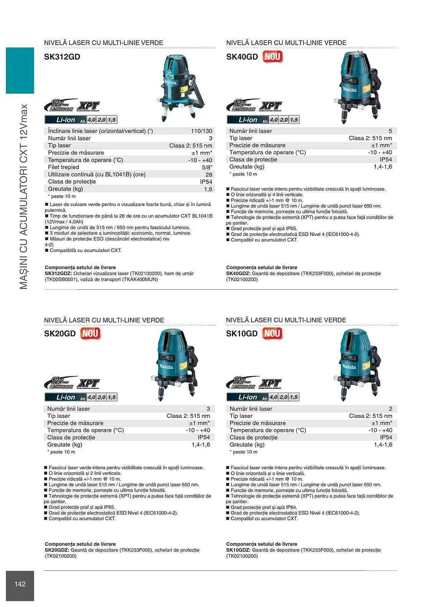 Catalog Makita catalog de la 1 ianuarie până la 31 decembrie 2023 - Revista Pagina 142