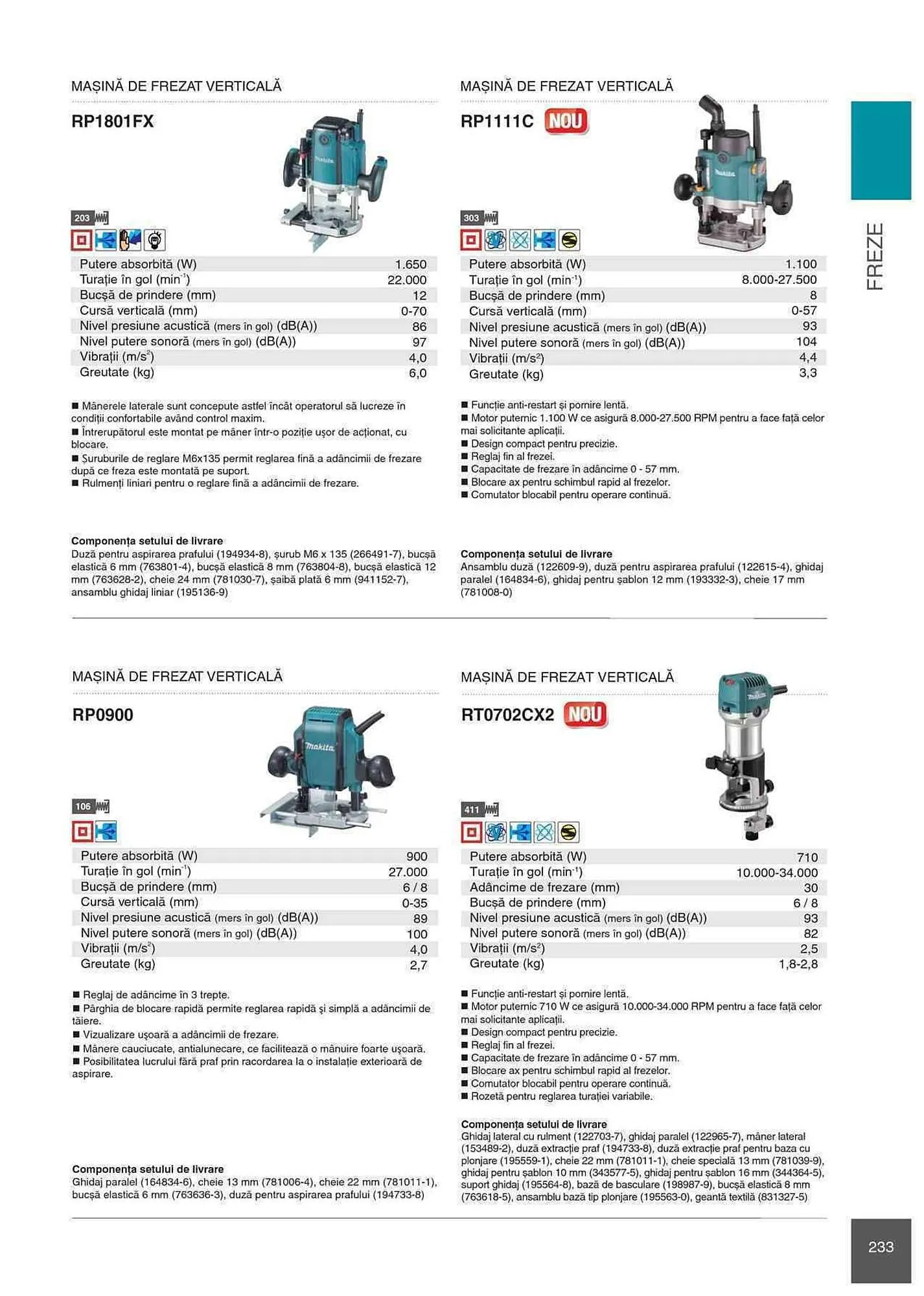 Catalog Makita catalog de la 1 ianuarie până la 31 decembrie 2023 - Revista Pagina 233