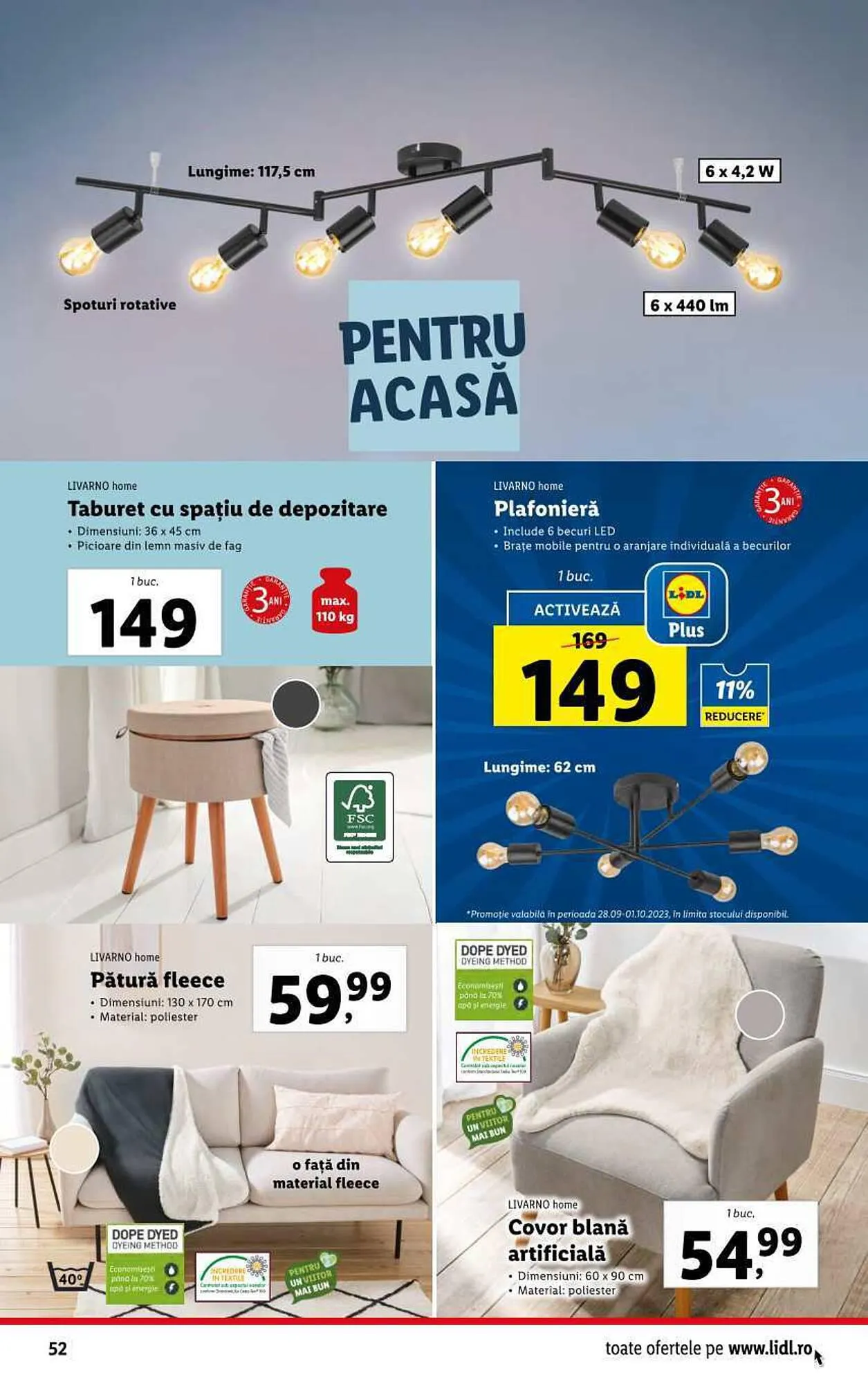 Catalog Lidl catalog de la 25 septembrie până la 1 octombrie 2023 - Revista Pagina 52