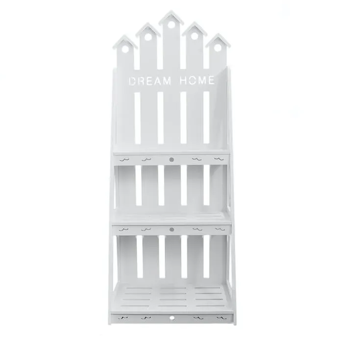 Etajera D9, PVC, alba, 40 x 26.5 x 100 cm, 1C