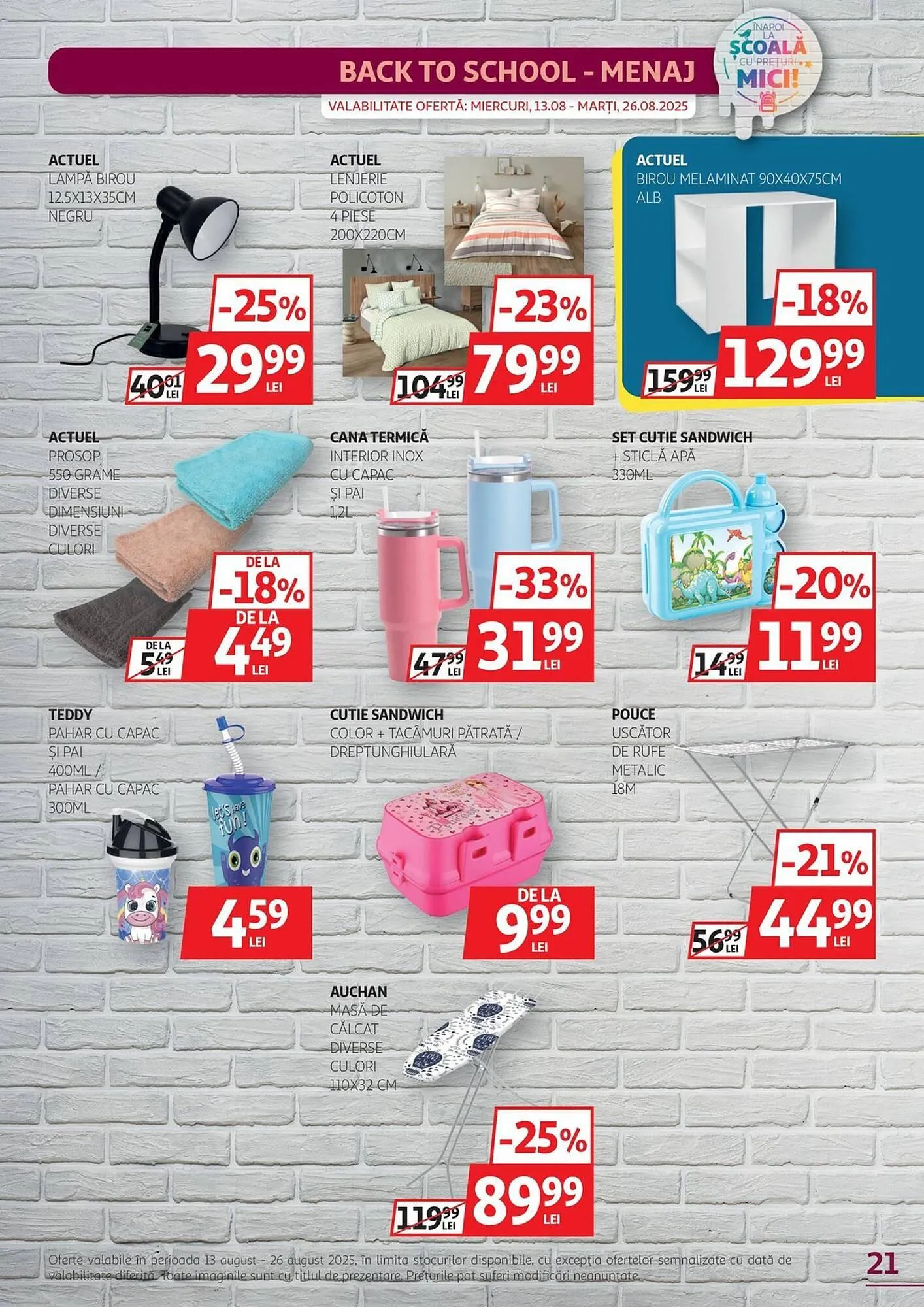 Catalog Catalog Auchan de la 13 august până la 26 august 2025 - Revista Pagina 21