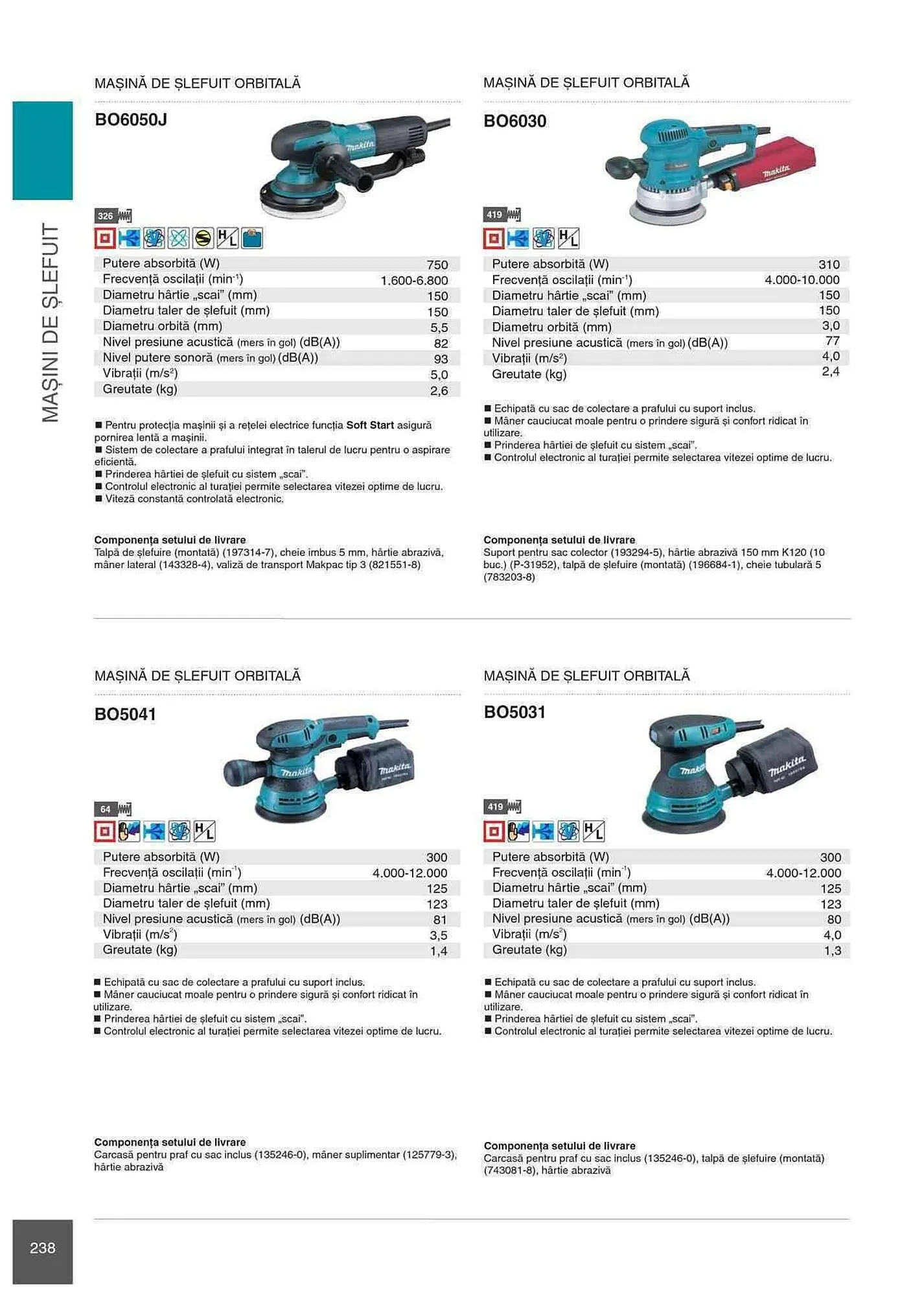 Catalog Makita catalog de la 1 ianuarie până la 31 decembrie 2023 - Revista Pagina 238