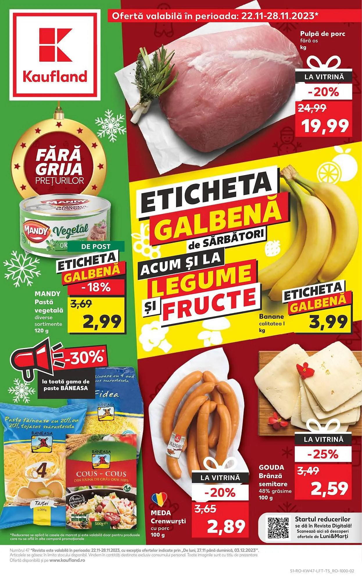 Catalog Kaufland catalog de la 22 noiembrie până la 28 noiembrie 2023 - Revista Pagina 1