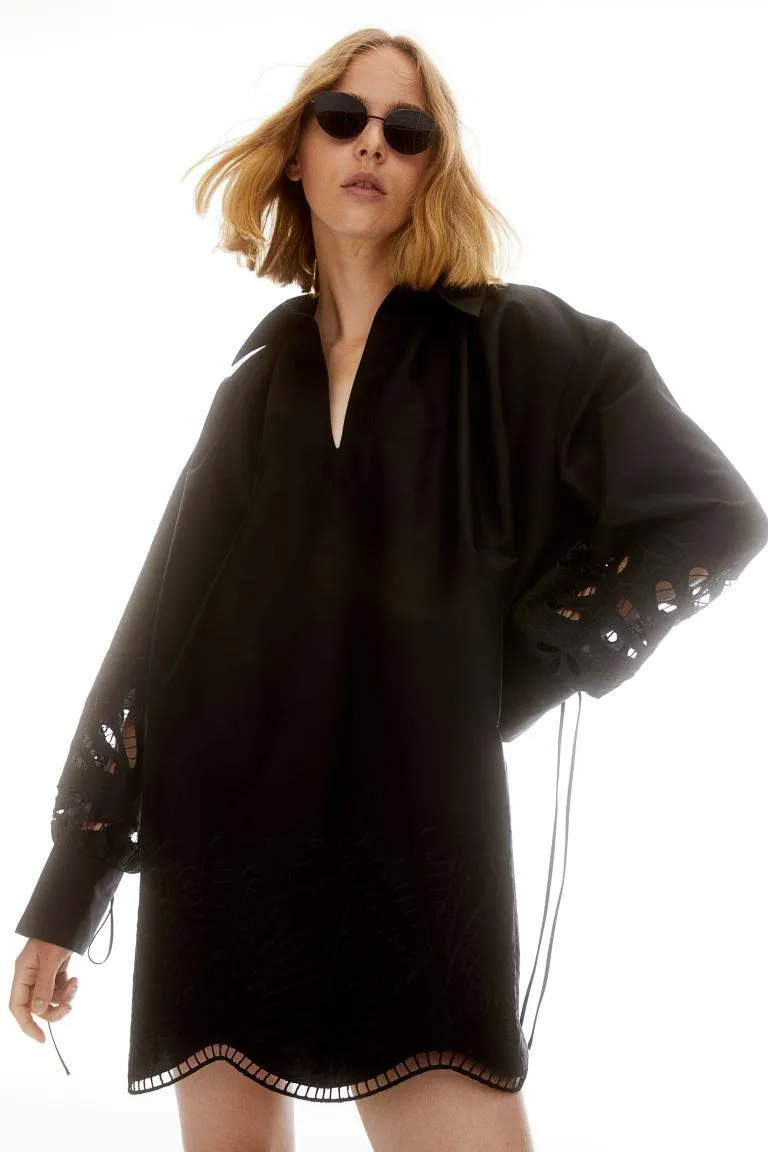 Rochie-tunică brodată