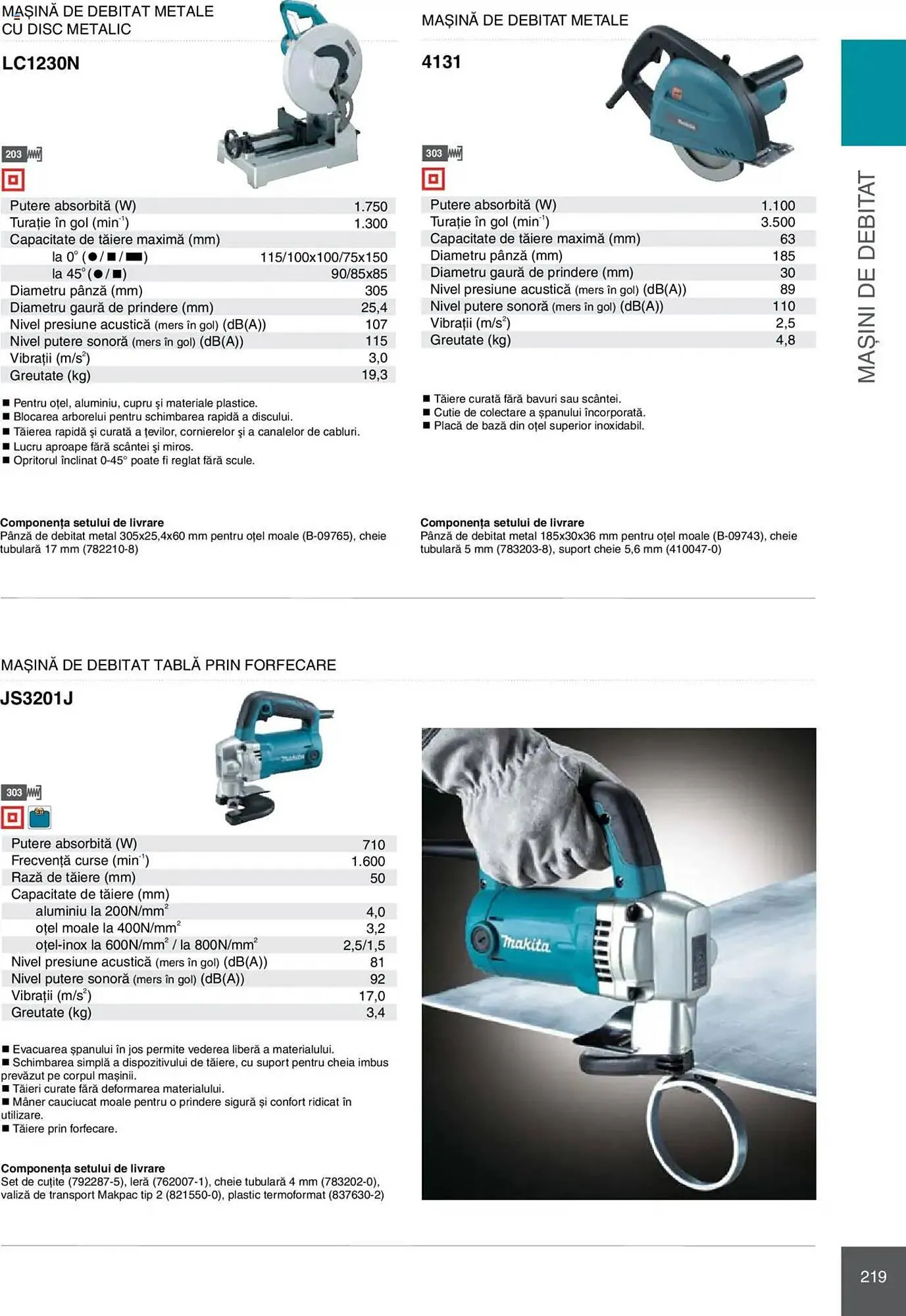 Catalog Catalog Makita de la 8 ianuarie până la 31 decembrie 2025 - Revista Pagina 219
