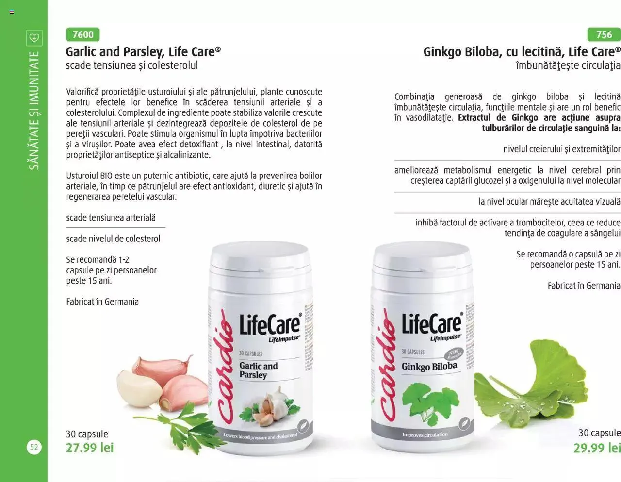 Catalog Catalog Life Care primavara-vara 2023 de la 1 martie până la 31 decembrie 2023 - Revista Pagina 54
