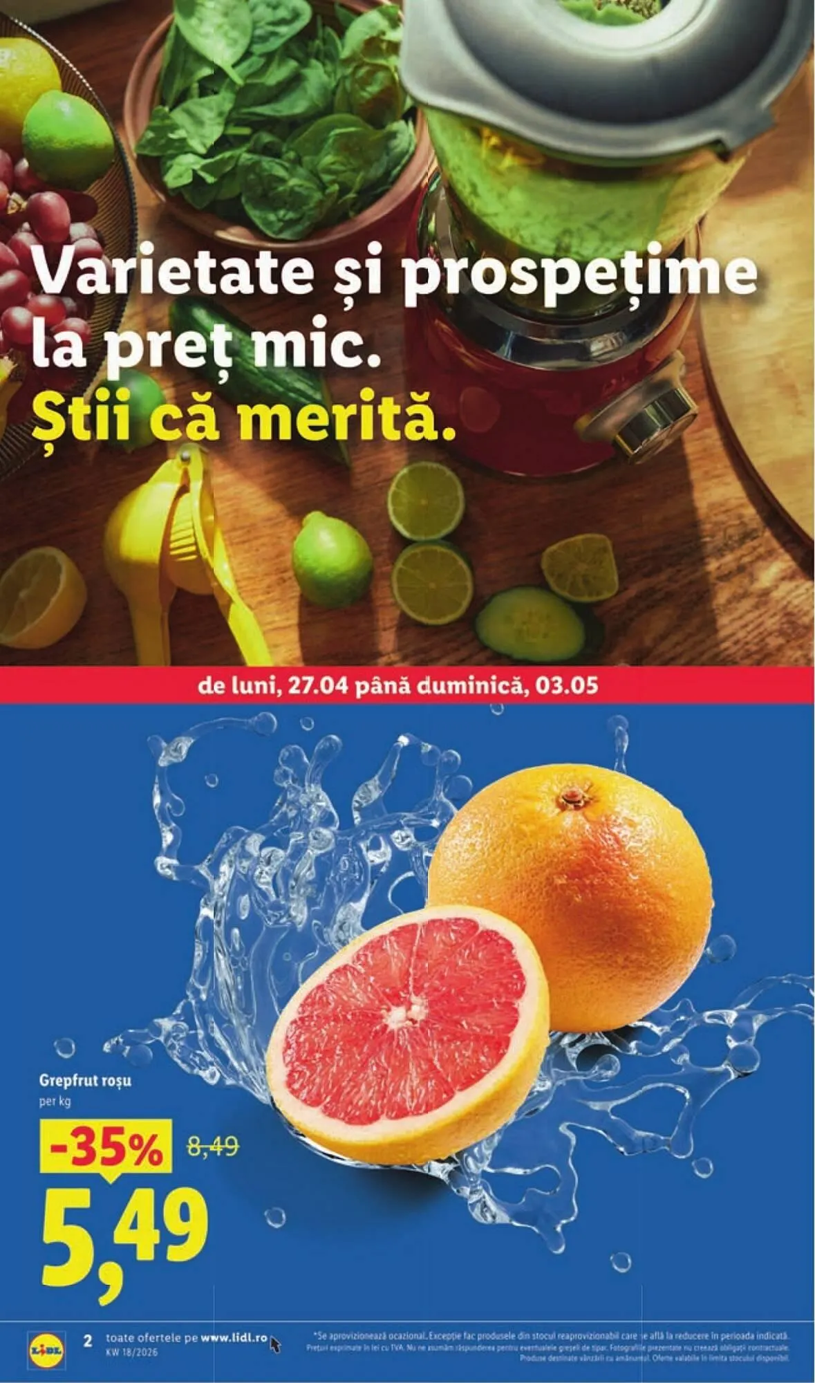 Catalog Catalog Lidl de la 27 aprilie până la 3 mai 2026 - Revista Pagina 2