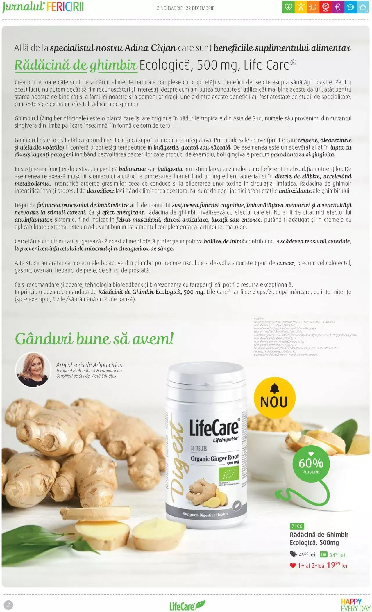 Catalog Life Care catalog - Jurnalul Fericirii Noiembrie/Decembrie de la 2 noiembrie până la 22 decembrie 2023 - Revista Pagina 2