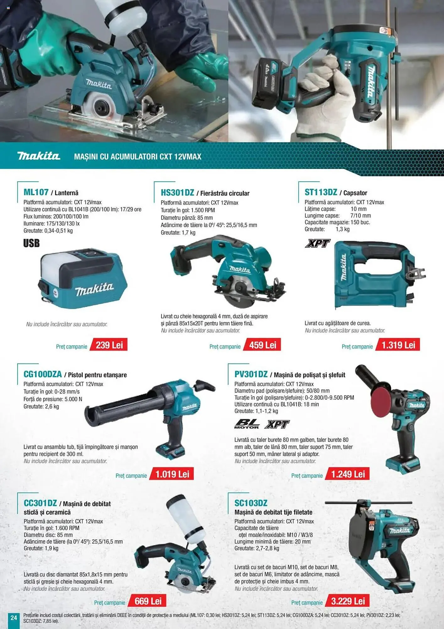 Catalog Catalog Makita de la 8 ianuarie până la 31 martie 2025 - Revista Pagina 56