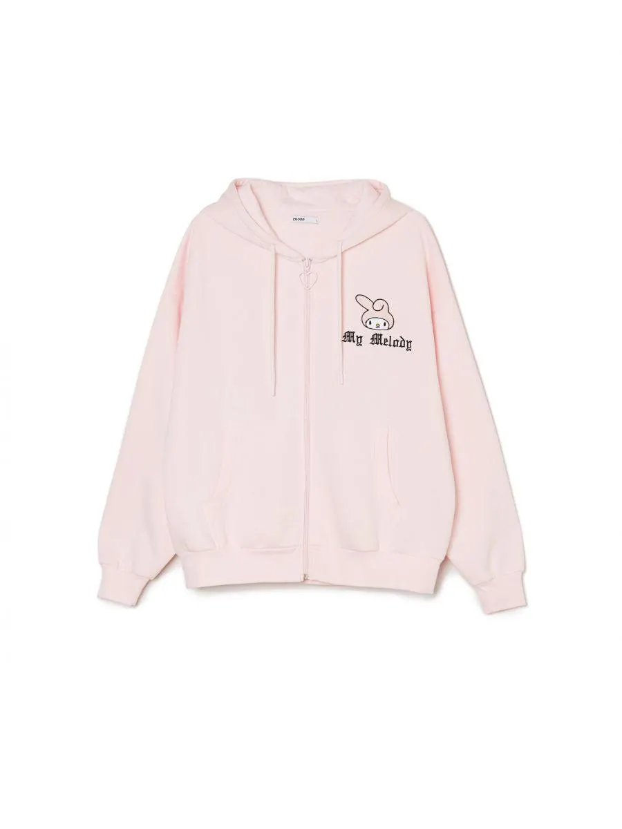 Hanorac cu glugă și fermoar My Melody