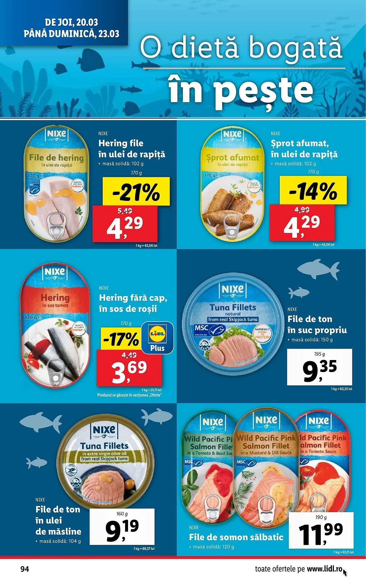 Catalog Catalog Lidl de la 17 martie până la 23 martie 2025 - Revista Pagina 94