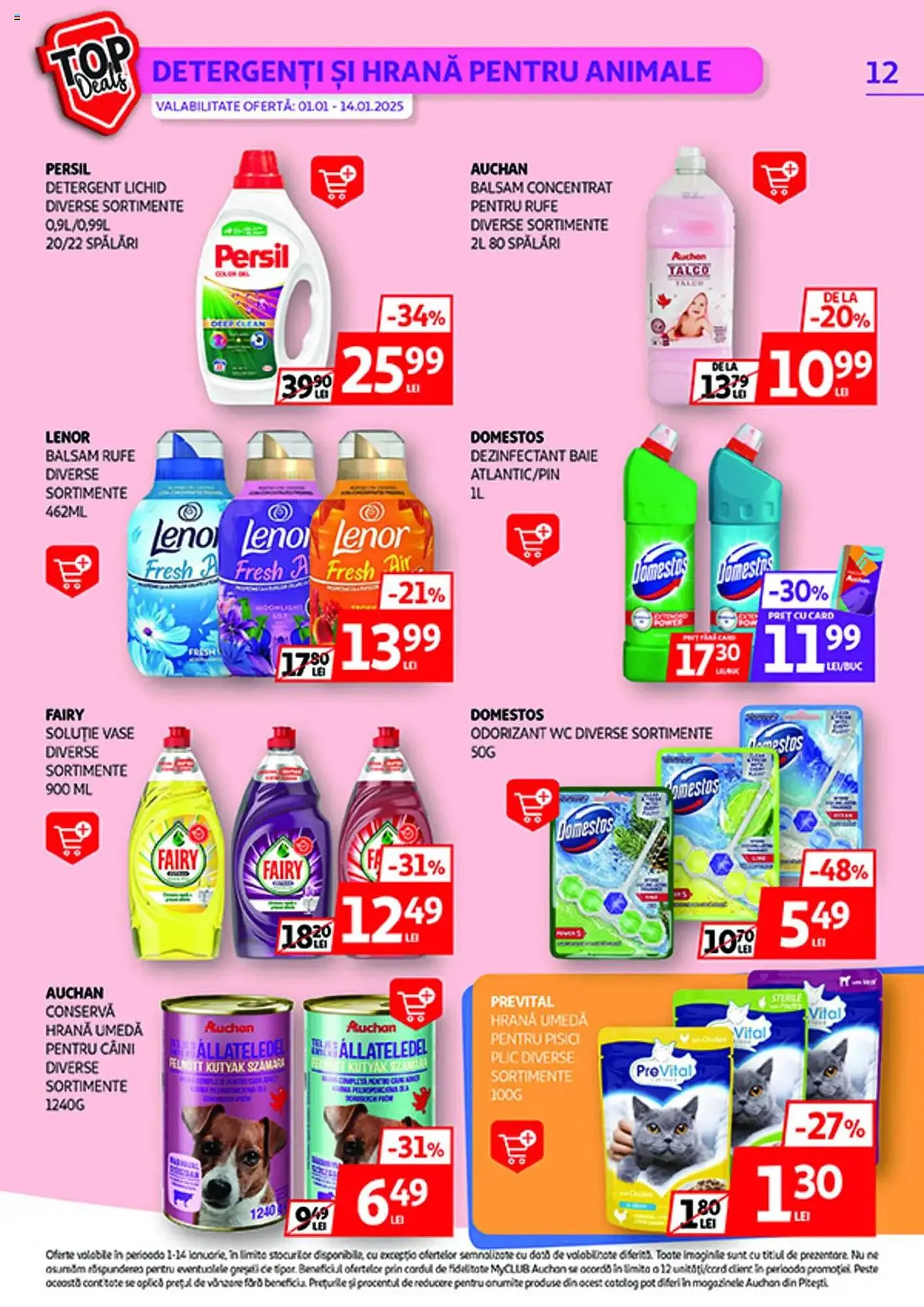 Catalog Catalog Auchan de la 1 ianuarie până la 14 ianuarie 2025 - Revista Pagina 12