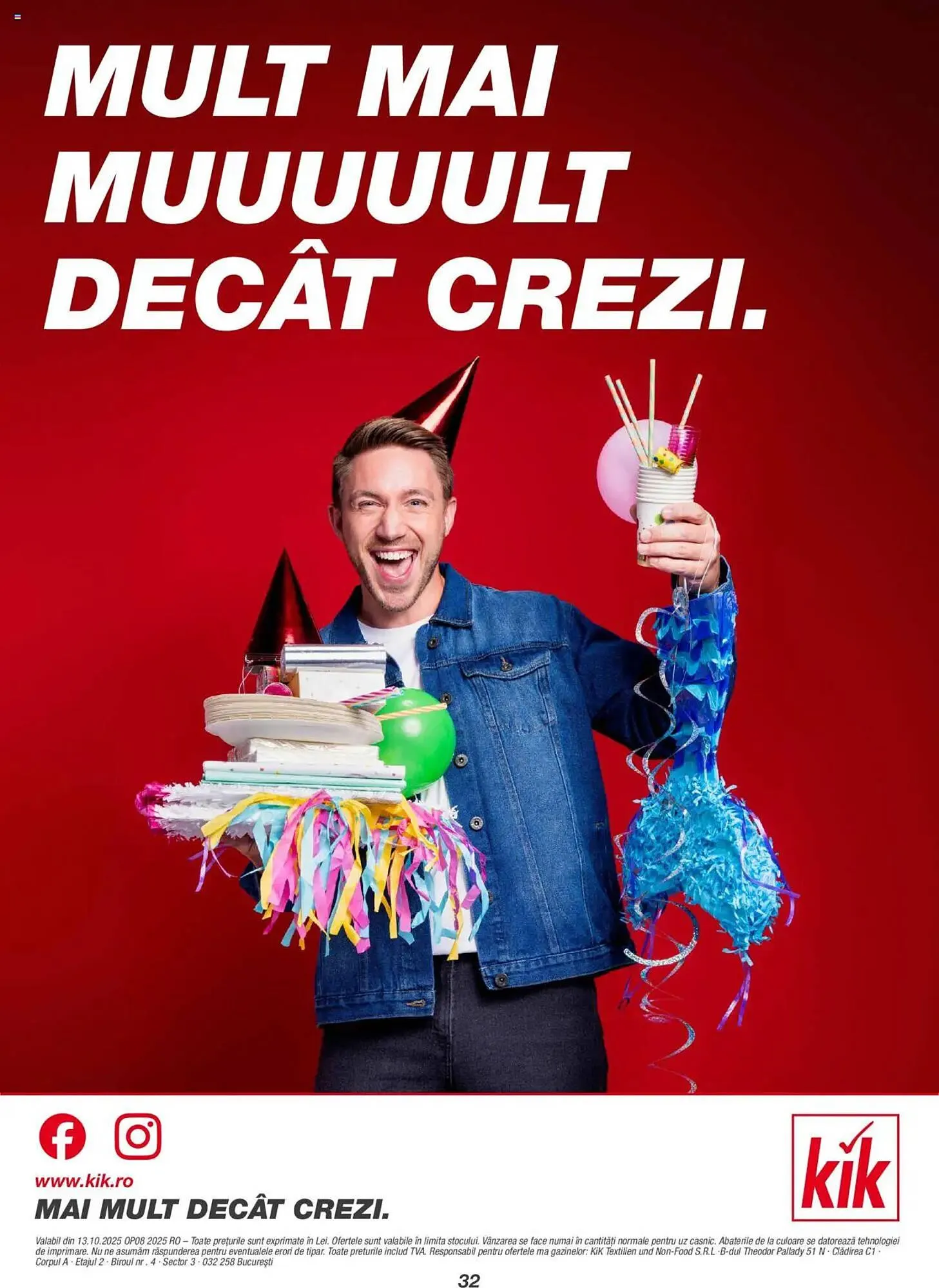 Catalog Catalog Kik de la 12 octombrie până la 7 noiembrie 2025 - Revista Pagina 32