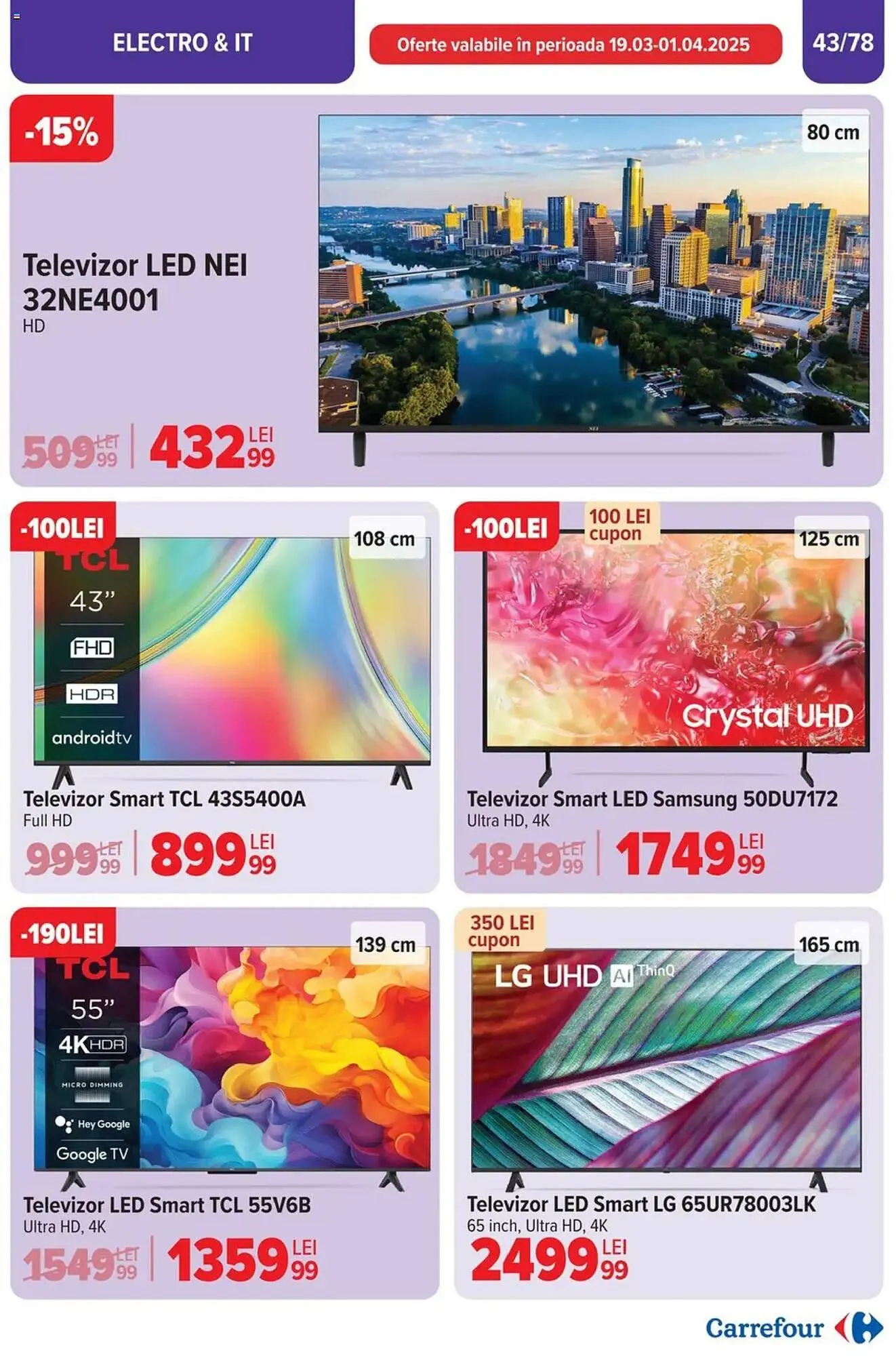 Catalog Catalog Carrefour de la 26 martie până la 1 aprilie 2025 - Revista Pagina 44