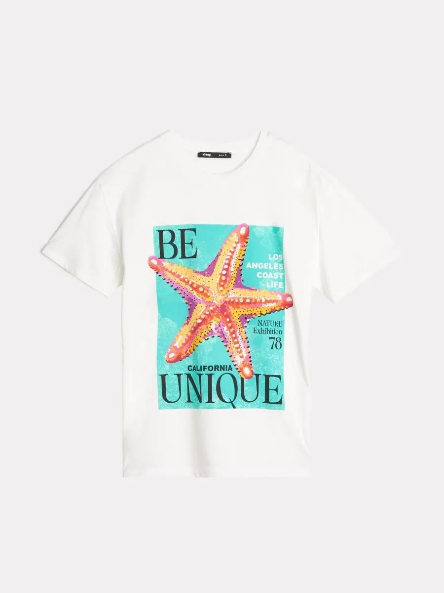 Tricou din bumbac cu imprimeu