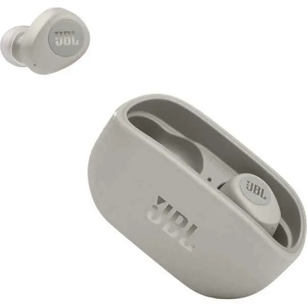 Casti JBL Vibe 100TWS, True wireless, Bluetooth, In-ear, Microfon, ivoire