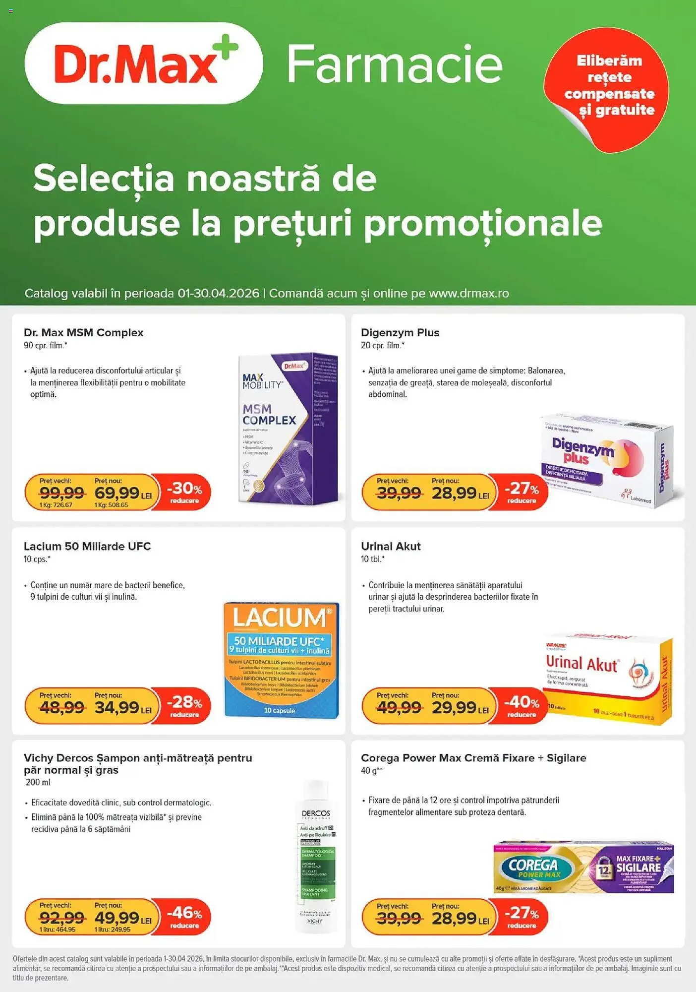 Catalog Catalog Dr.Max de la 1 aprilie până la 30 aprilie 2026 - Revista Pagina 1