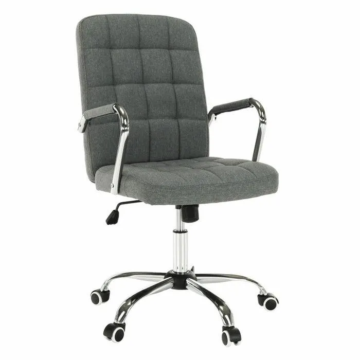 Scaun birou directorial Morgan, rotativ, material textil, gri