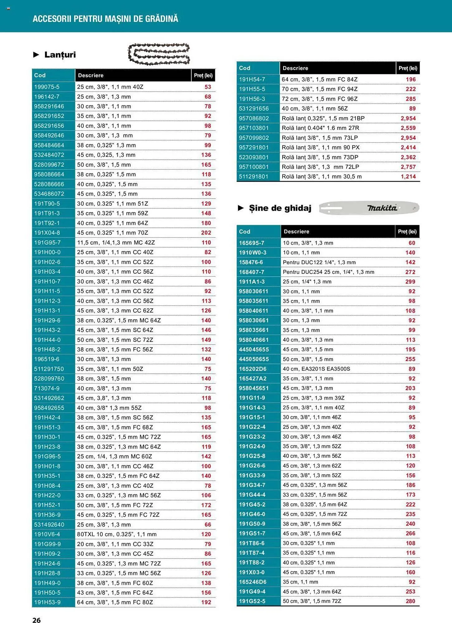 Catalog Makita catalog de la 1 septembrie până la 22 decembrie 2023 - Revista Pagina 26