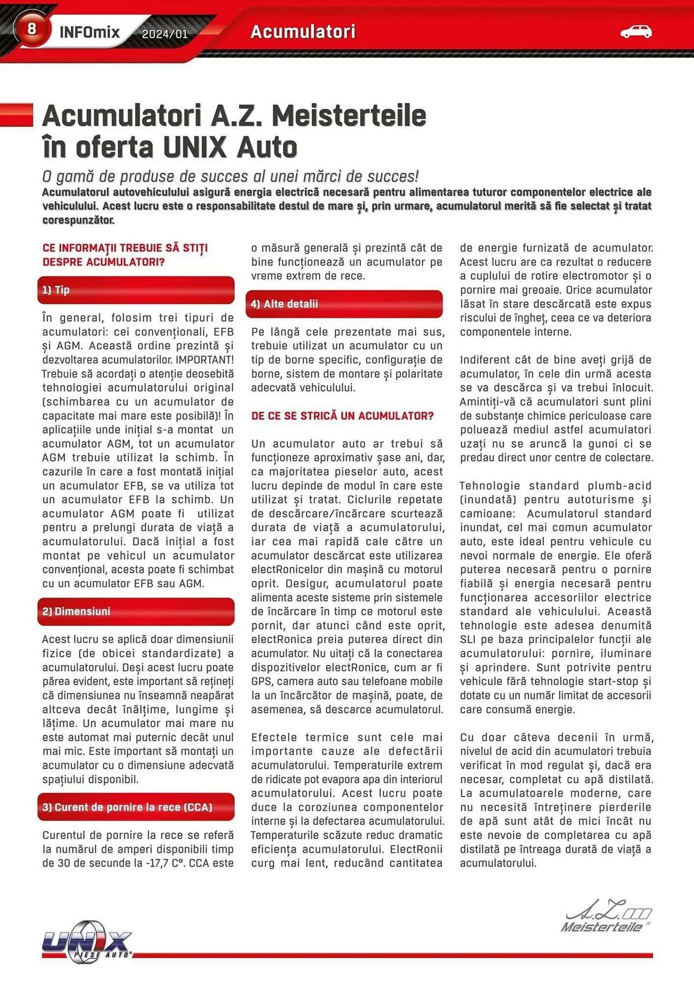 Catalog UNIX Auto catalog de la 19 ianuarie până la 31 decembrie 2024 - Revista Pagina 8