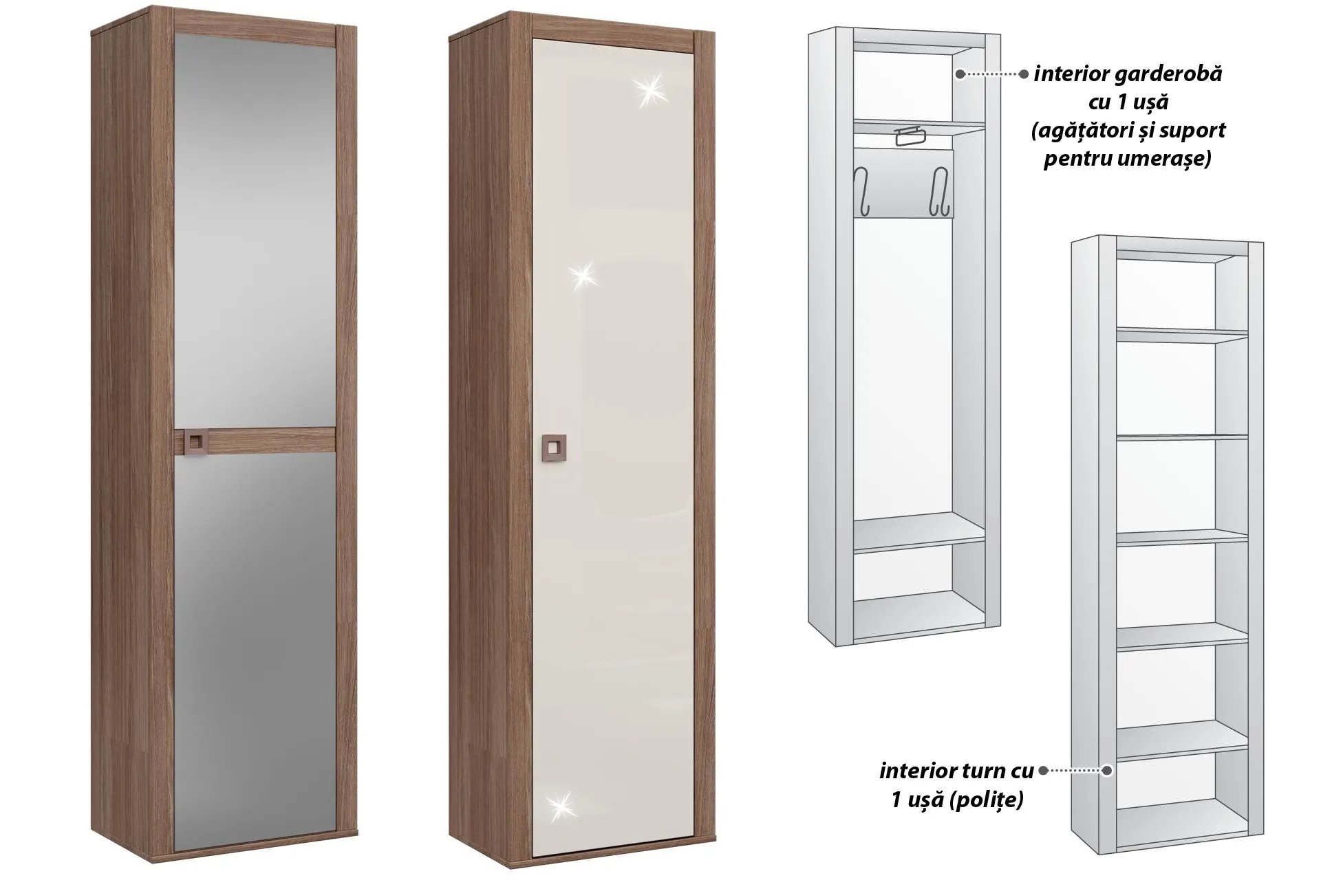 Garderobă 1 ușă L57