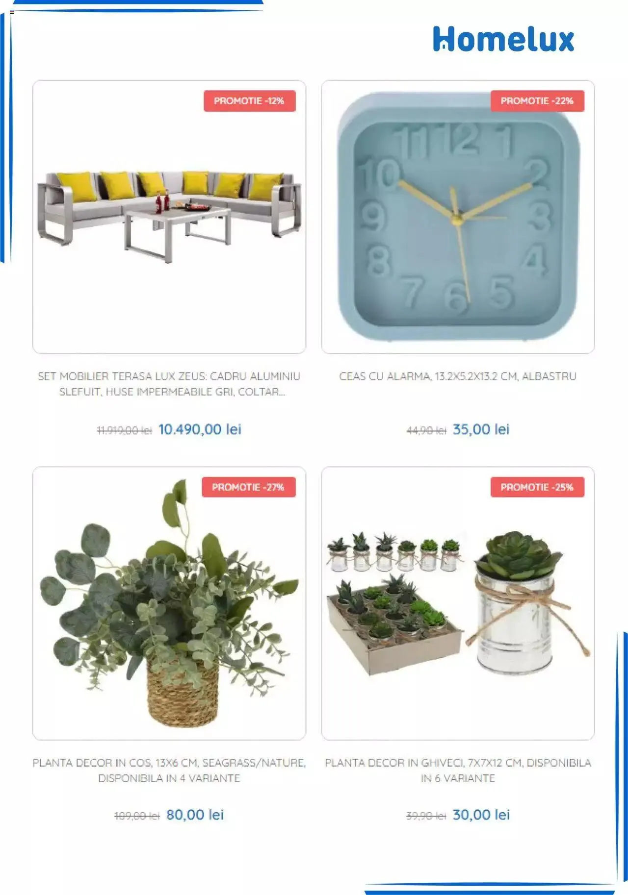 Catalog Catalog Homelux de la 12 mai până la 31 decembrie 2023 - Revista Pagina 4