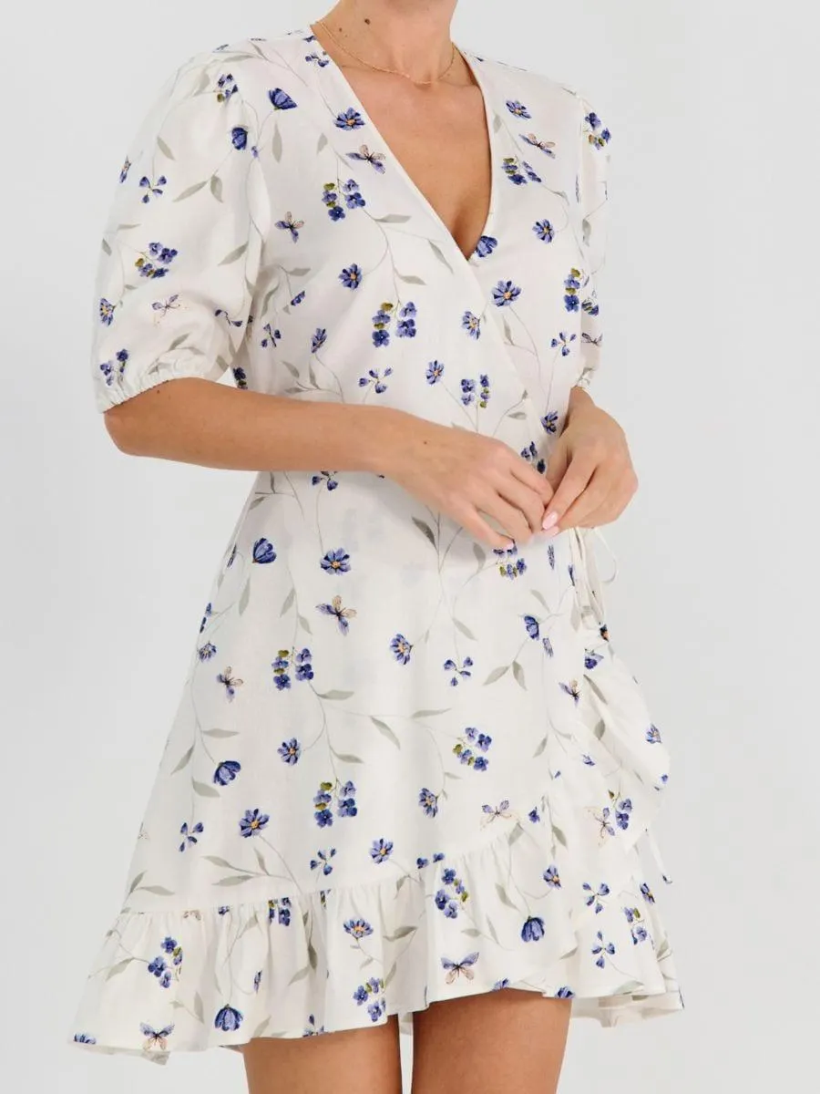 Rochie mini cu imprimeu floral